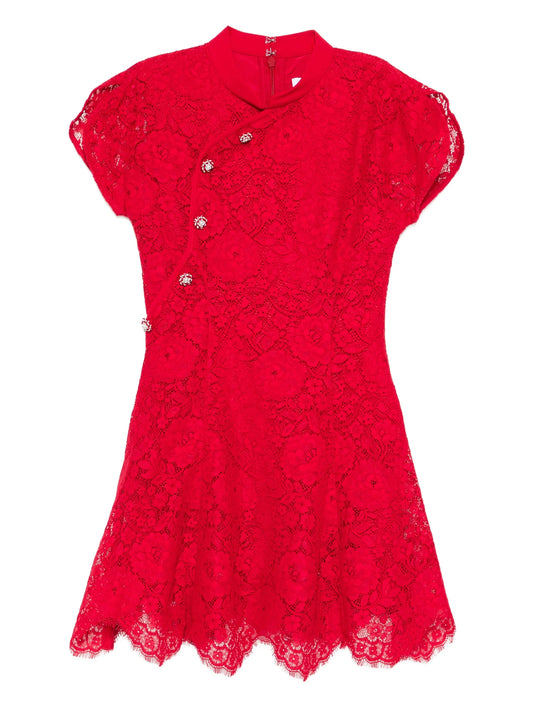 fine lace mini dress