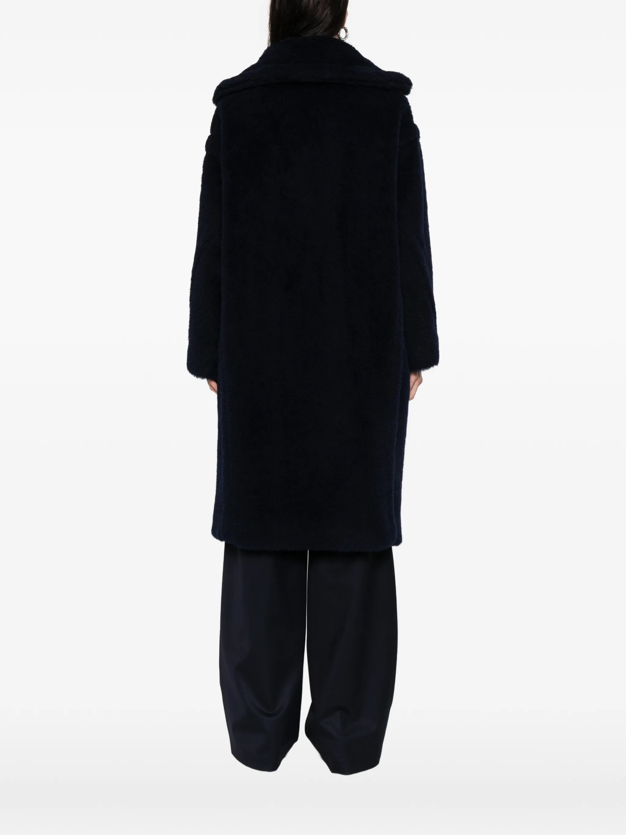 Teddy Bear Icon oversized double-breasted coat