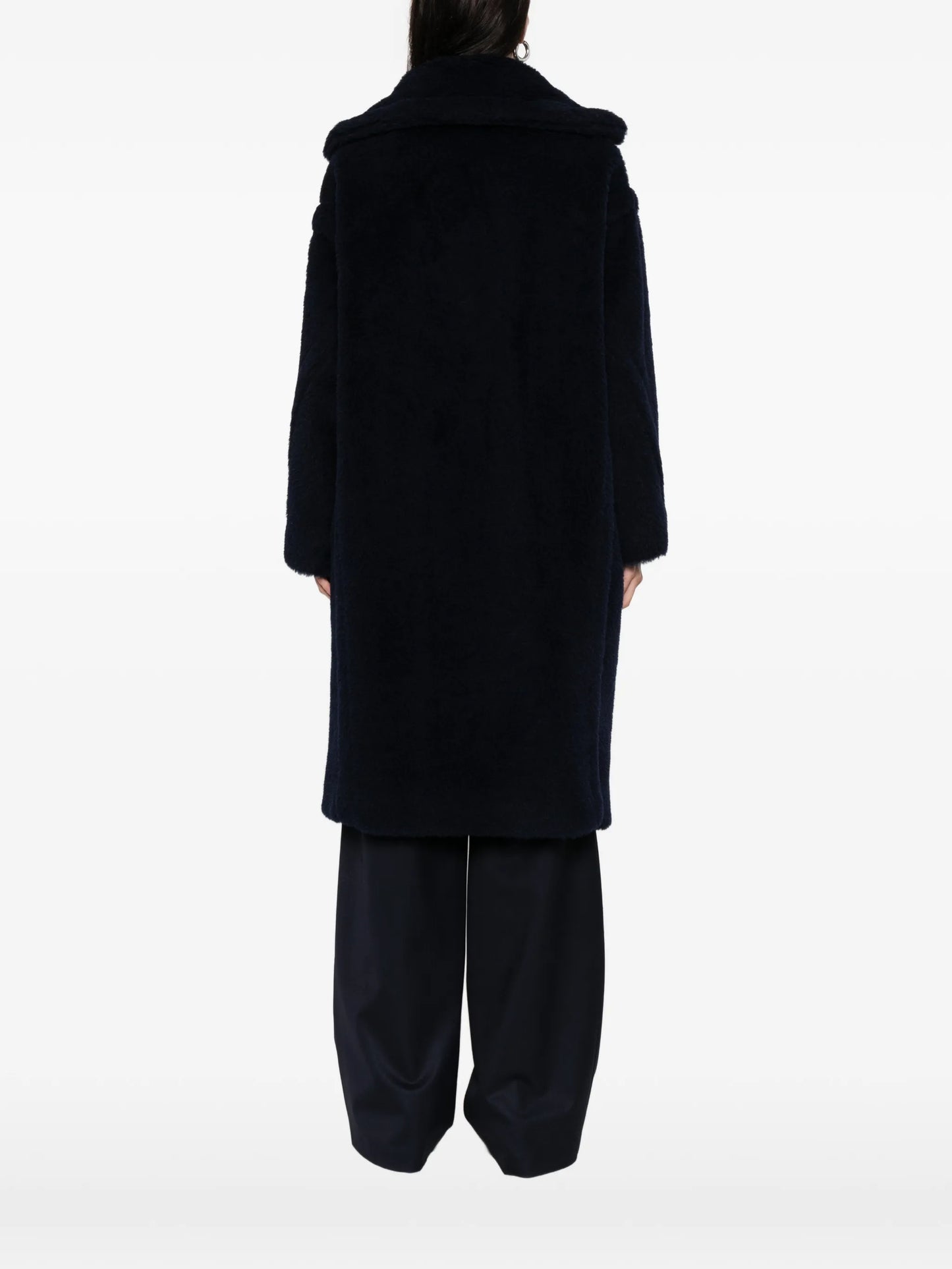 Teddy Bear Icon oversized double-breasted coat