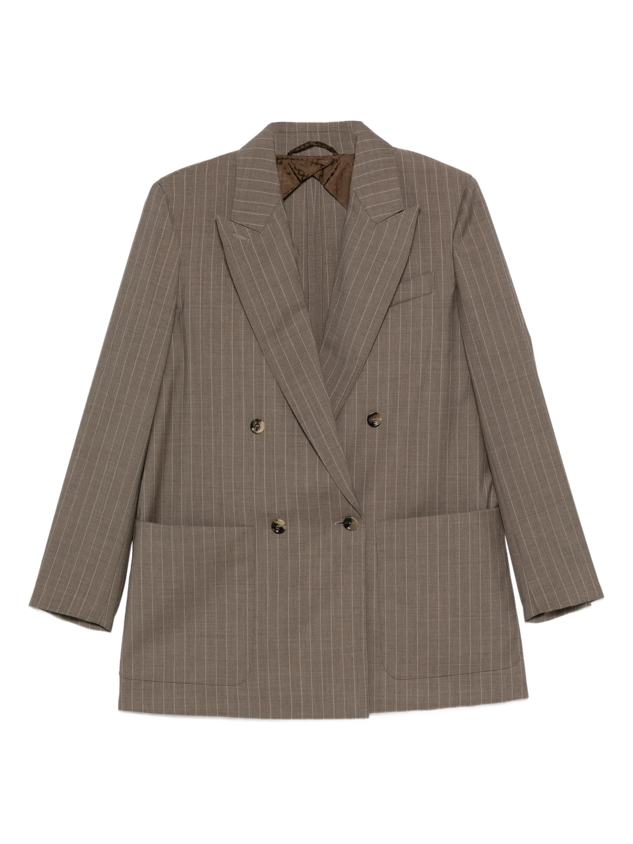 MXMACCIAIO pinstripe double-breasted blazer