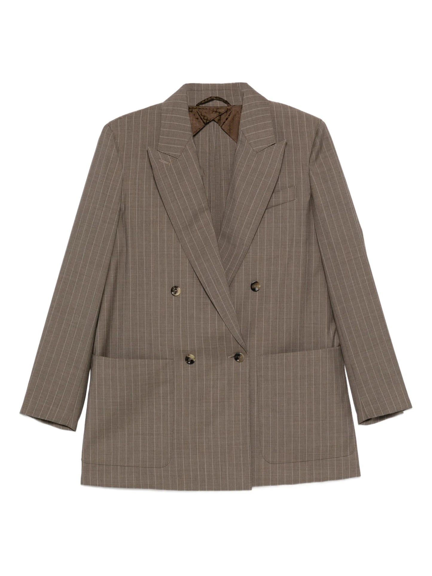 Acciaio pinstripe double-breasted blazer