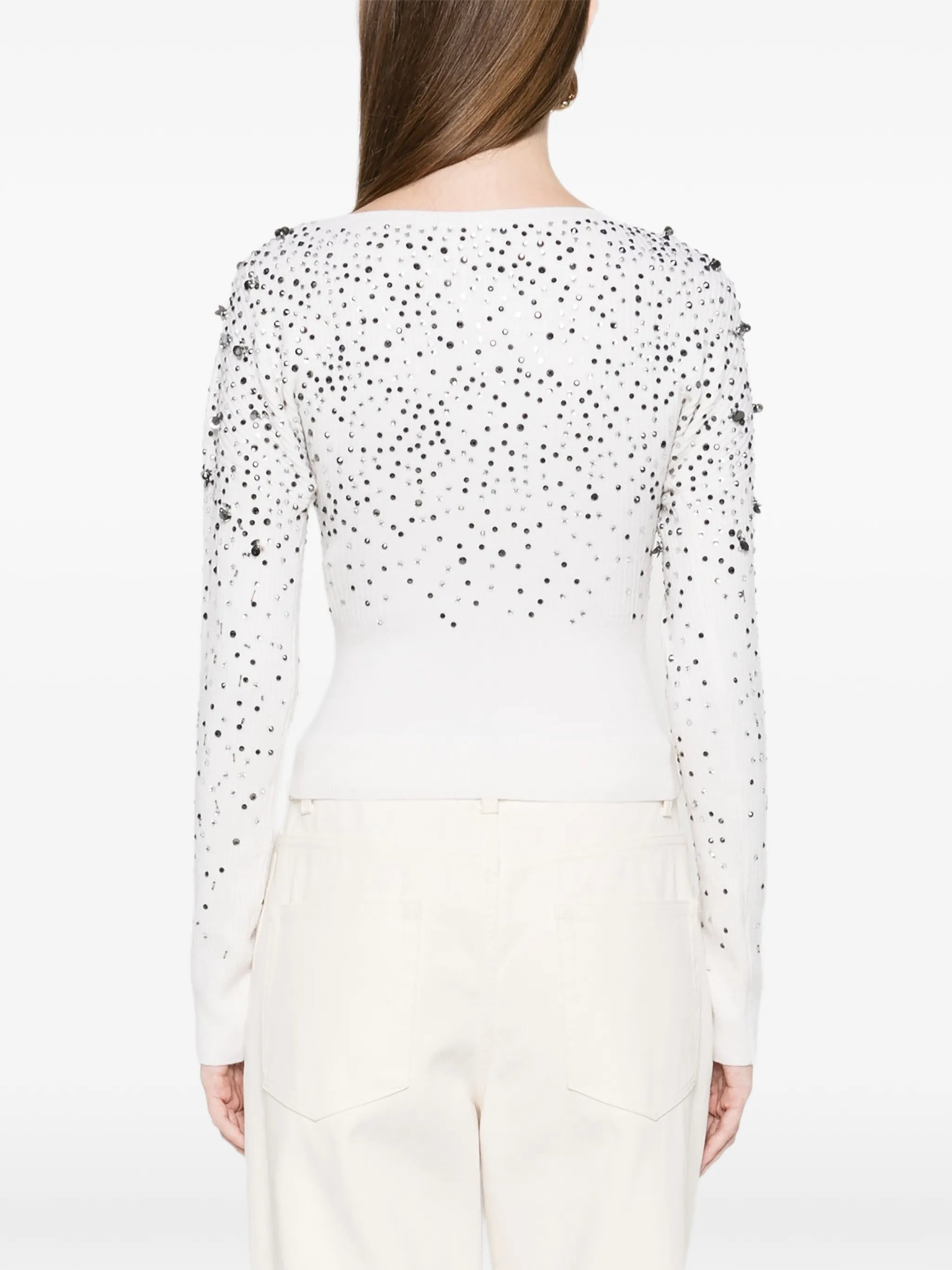 Gang sequin V-neck knitwear