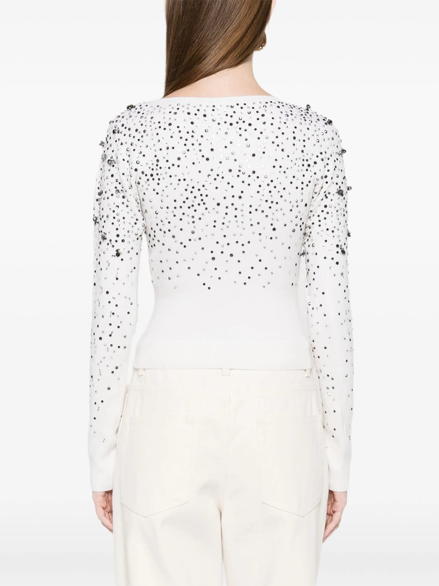 Gang sequin V-neck knitwear