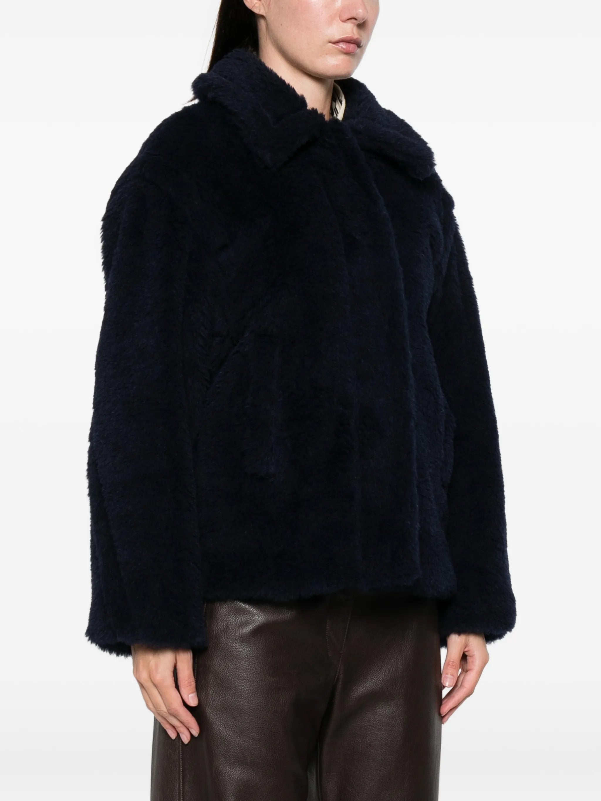 Fuggito teddy-textured jacket