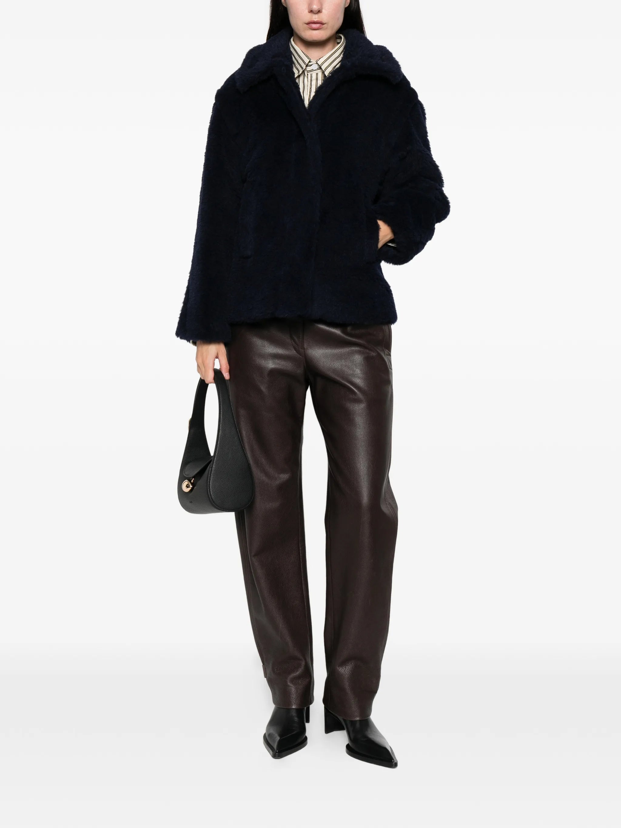 Fuggito teddy-textured jacket