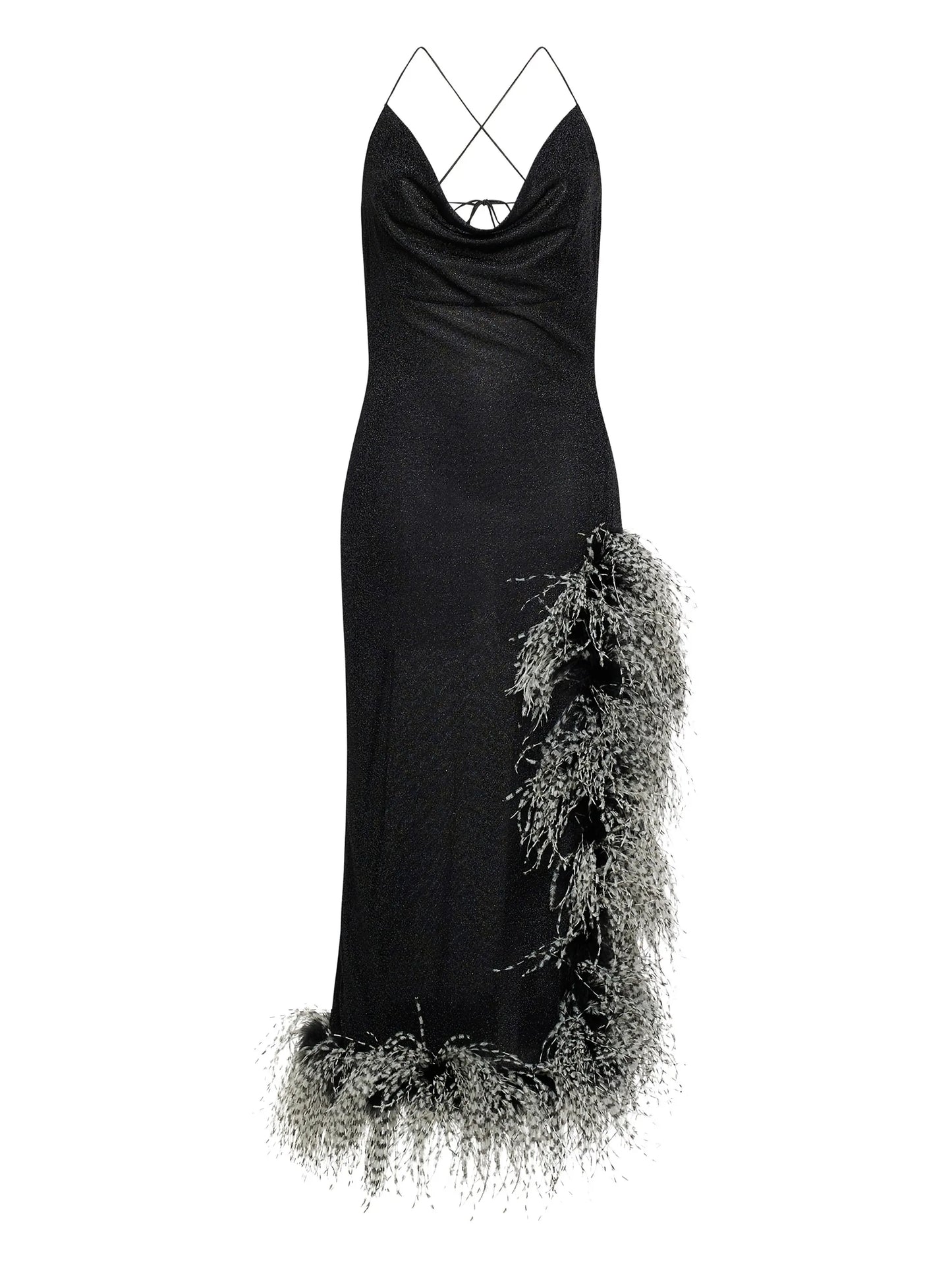 Lumière Plumage asymmetric dress
