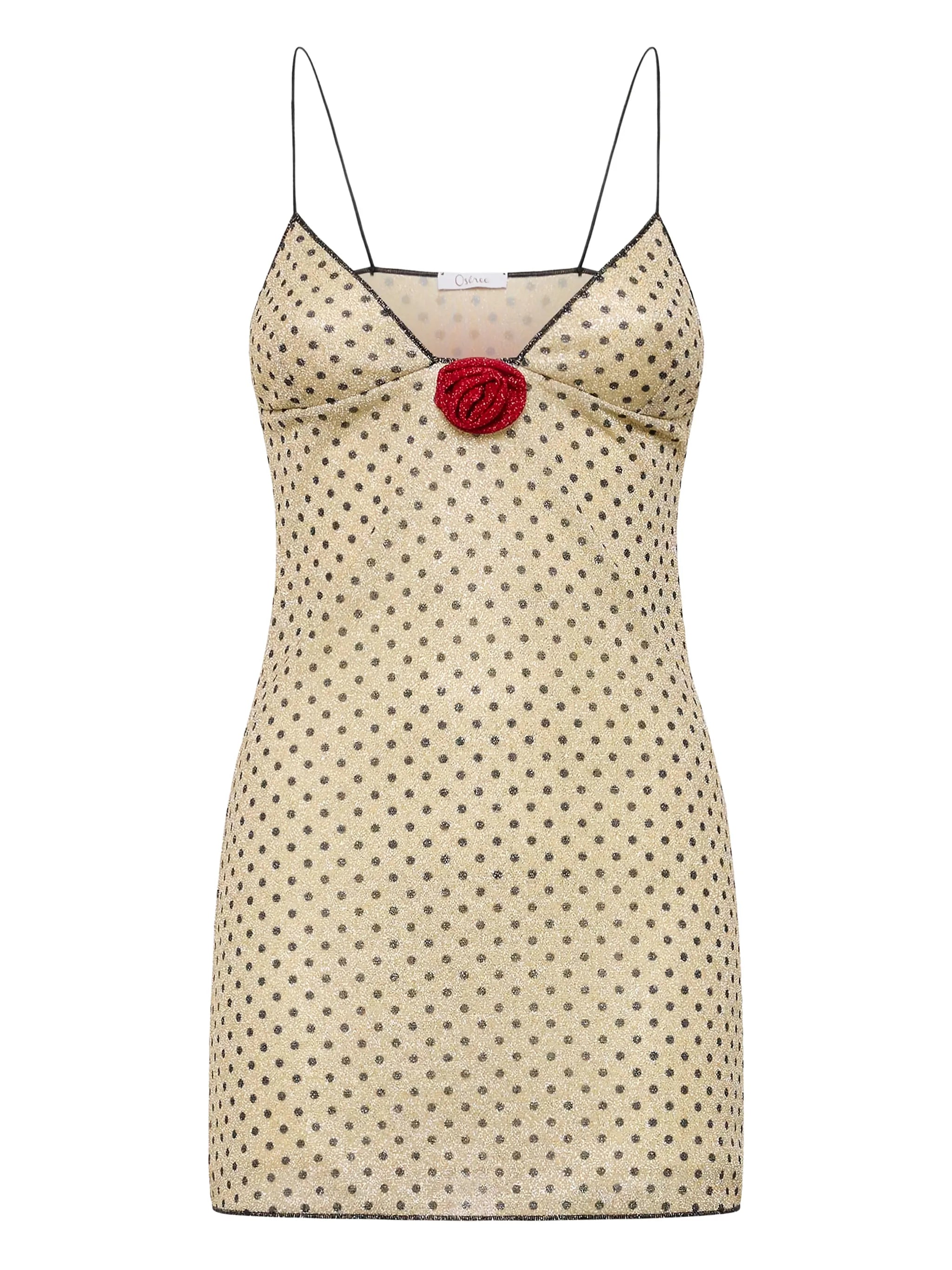 Lumière Rose Pois mini dress