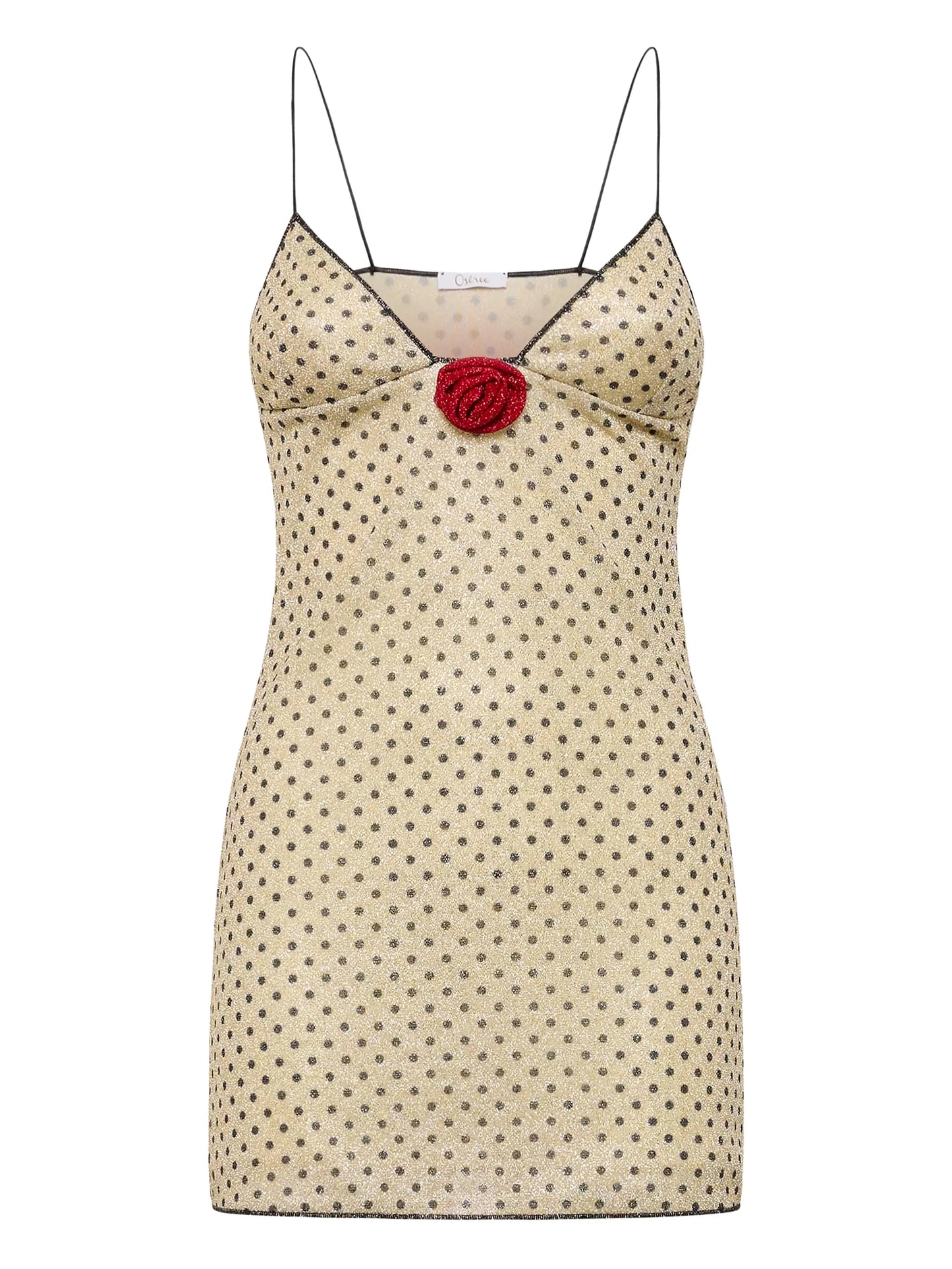 Lumière Rose Pois mini dress