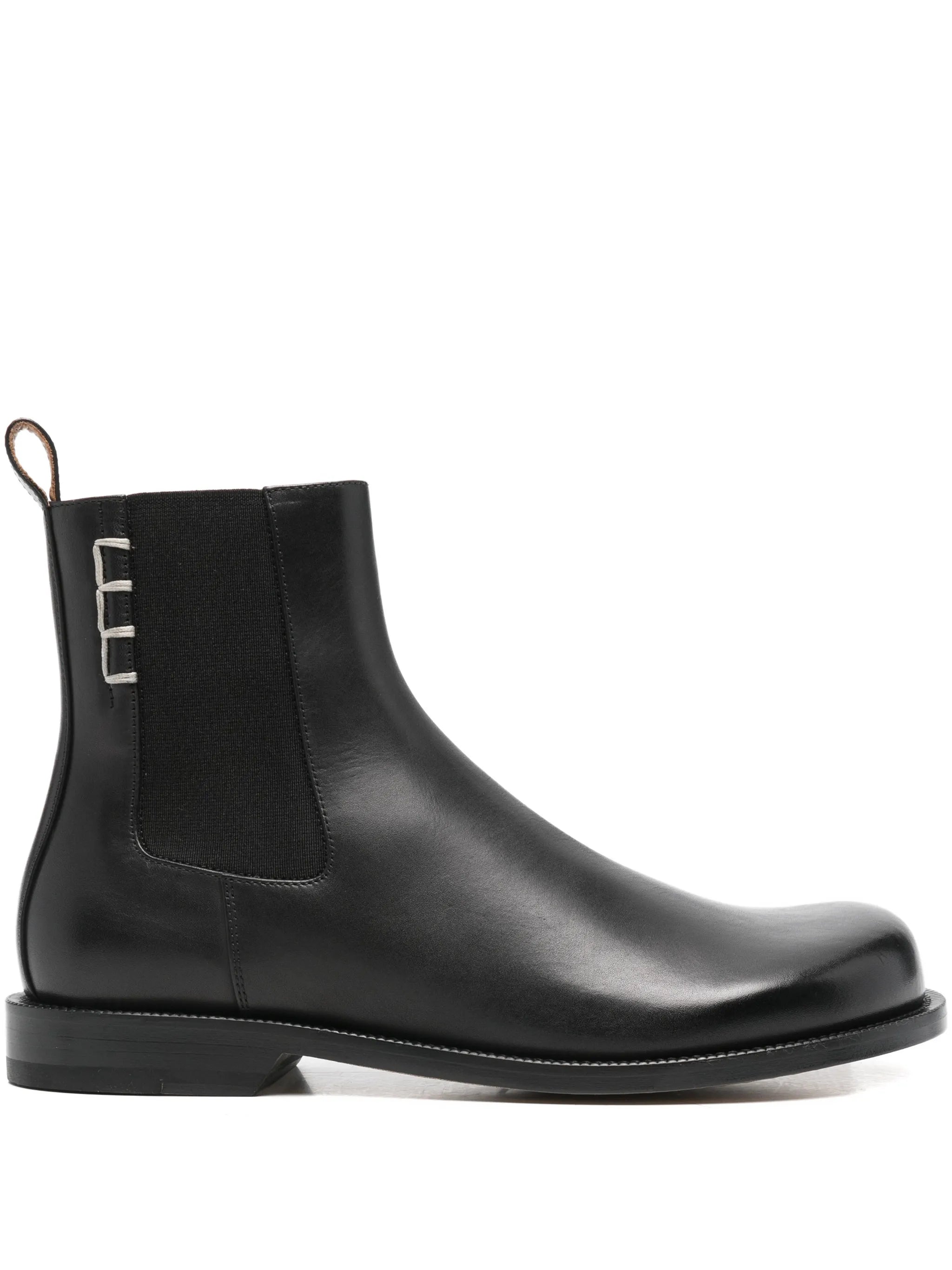 stitch-detail chelsea boots