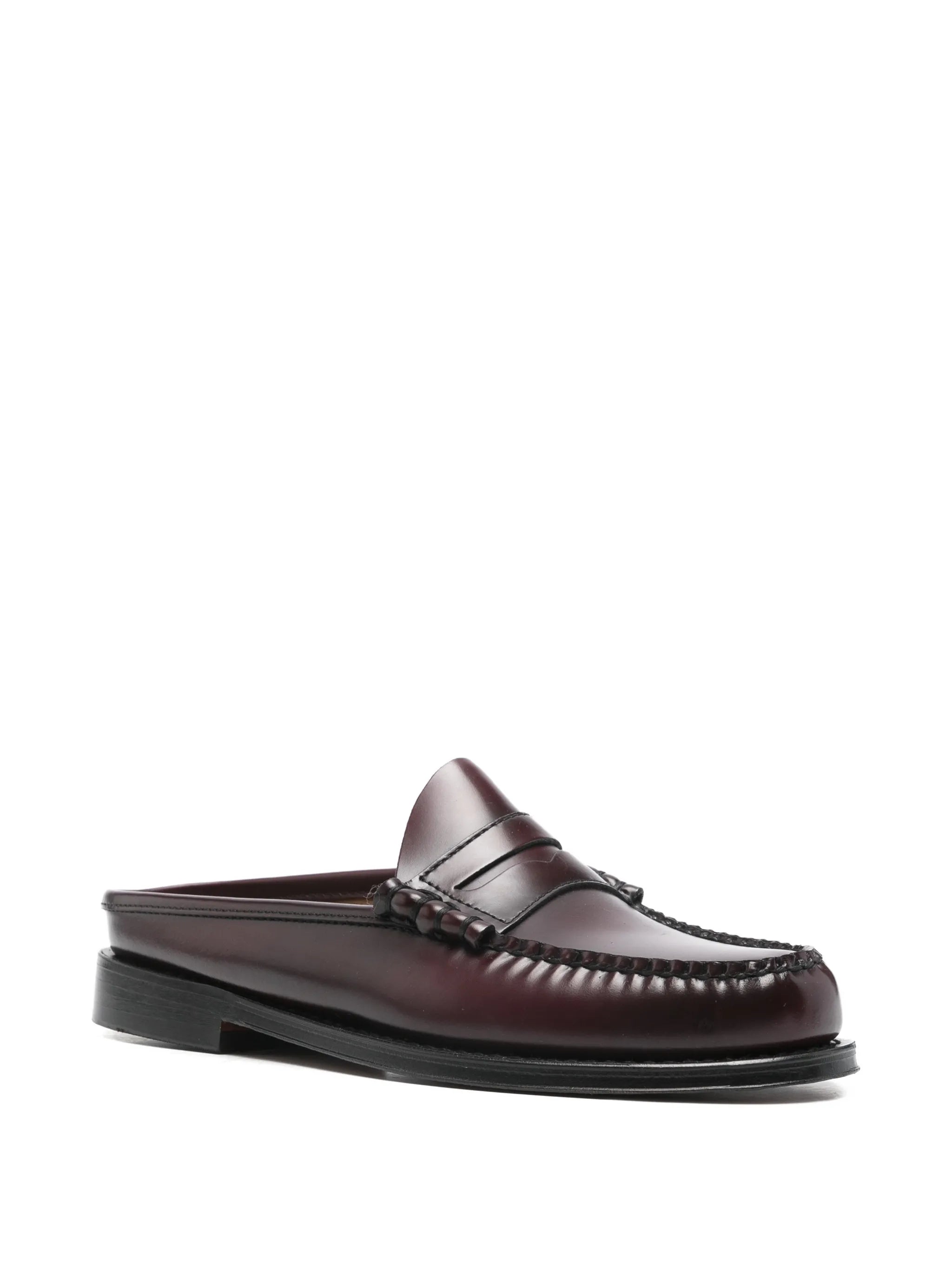 Weejuns Larson Penny slides in wine leather