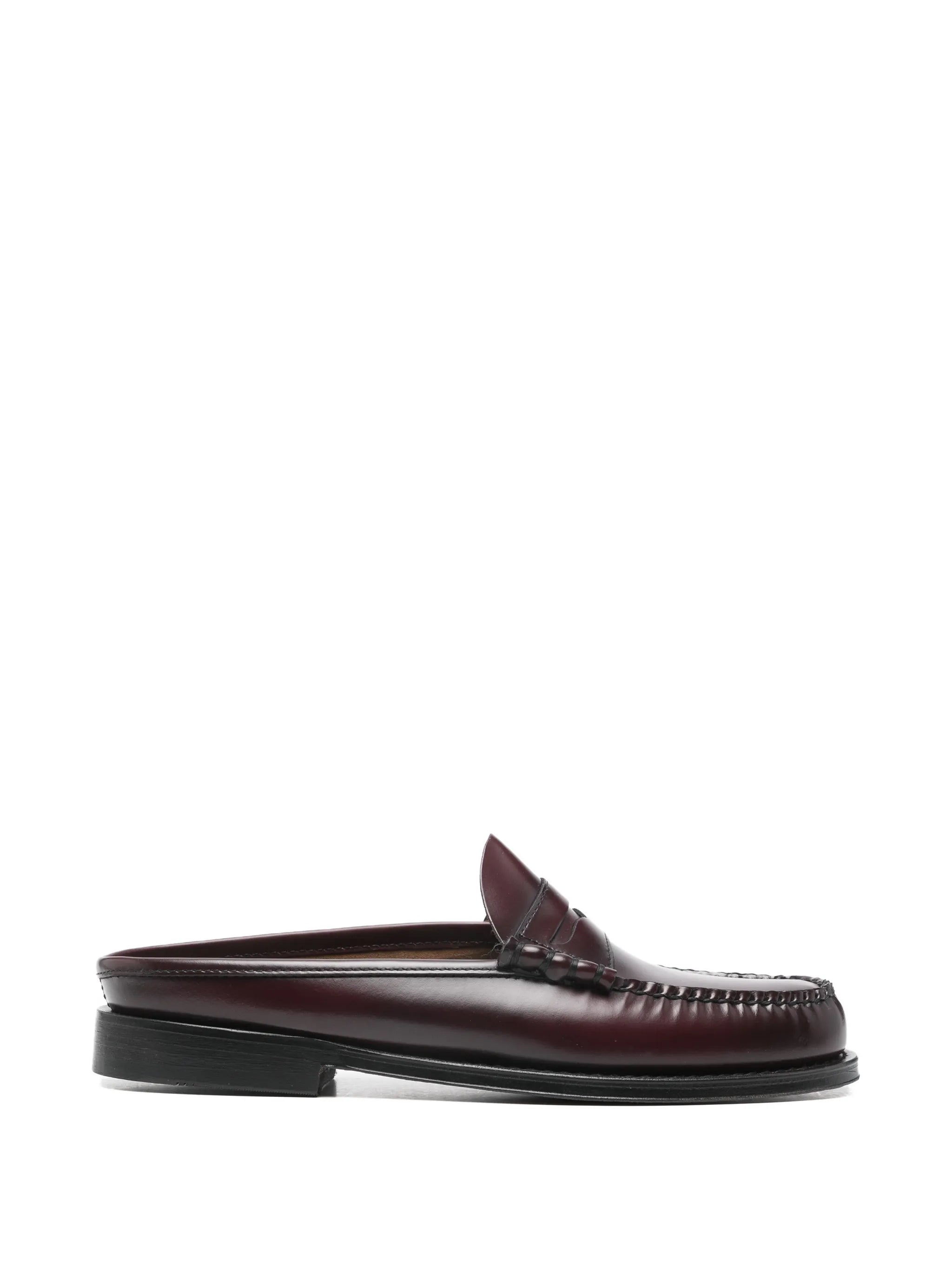 Weejuns Larson Penny slides in wine leather