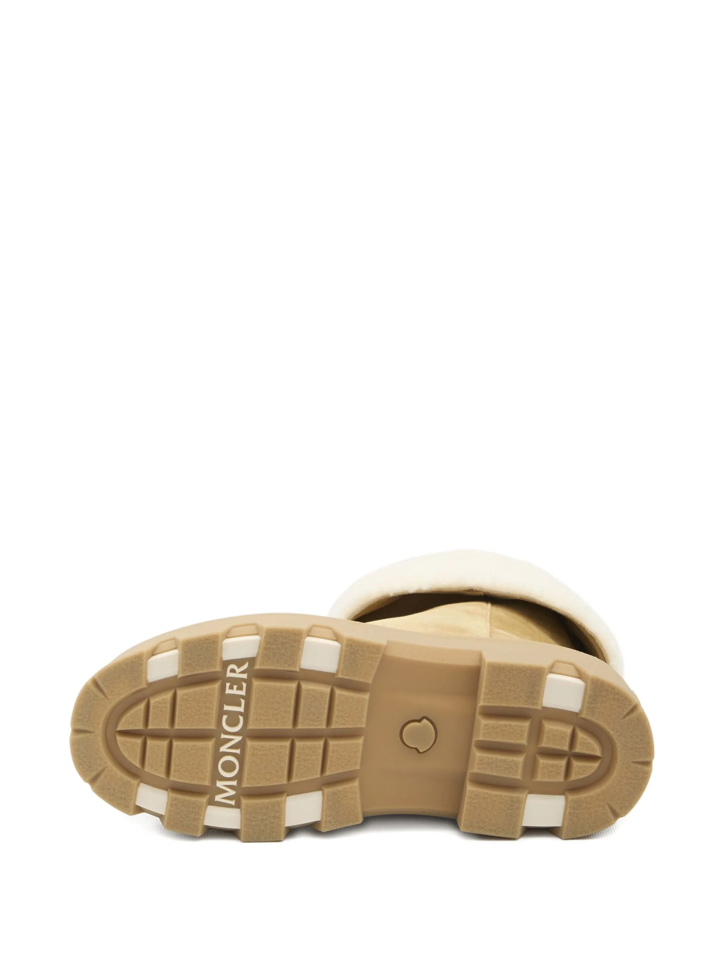 Aurea shearling logo patch boots