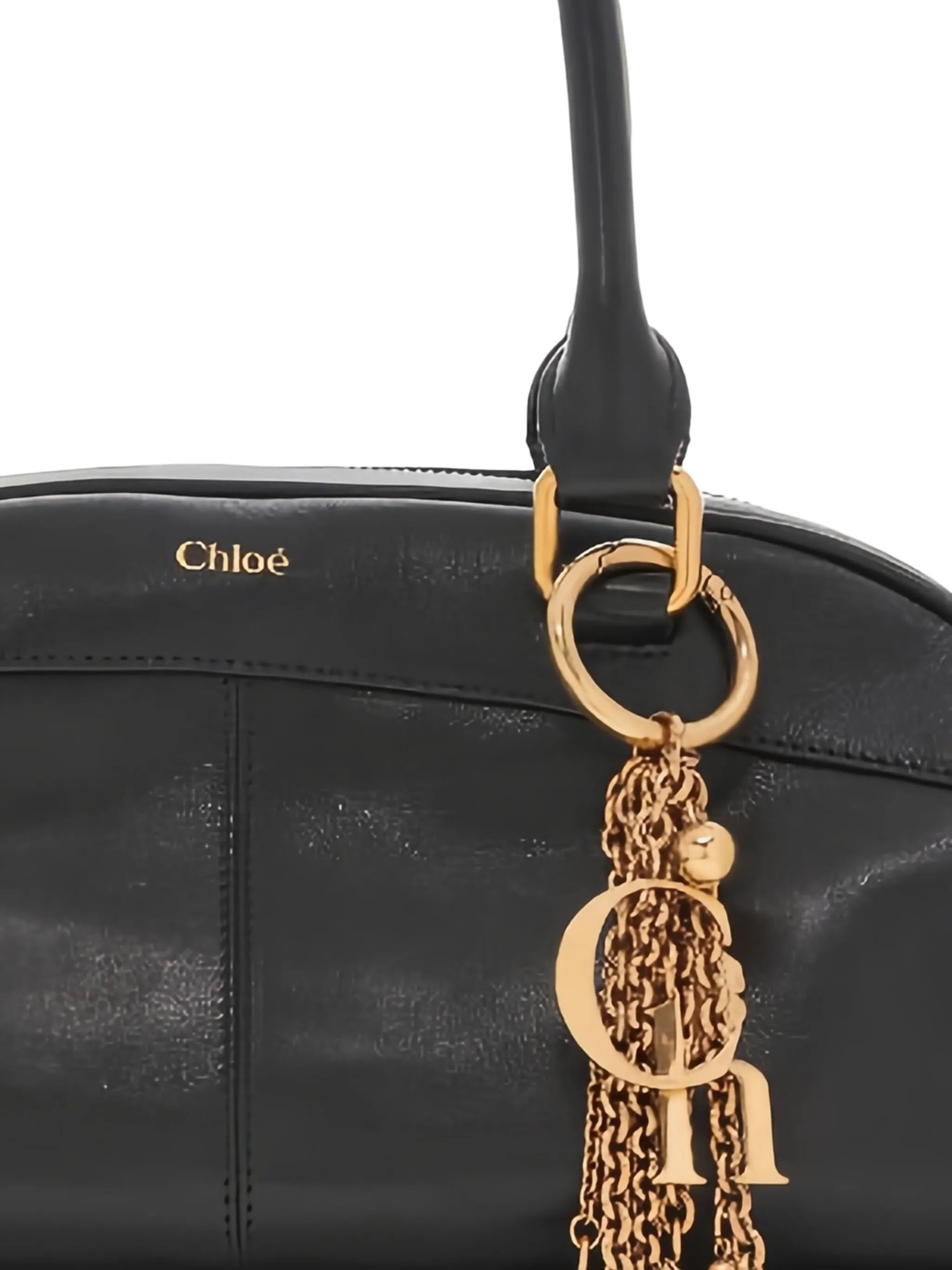 logo-charm shoulder bag