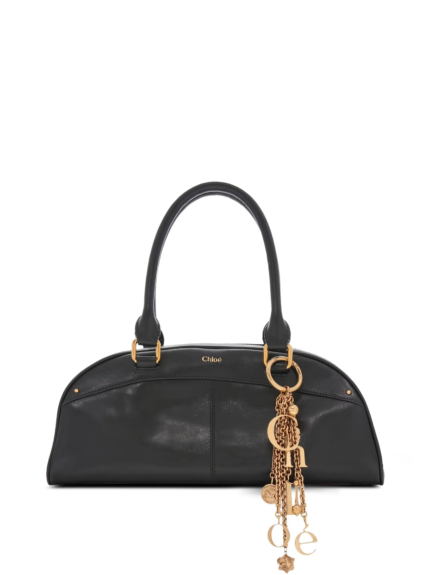 logo-charm shoulder bag