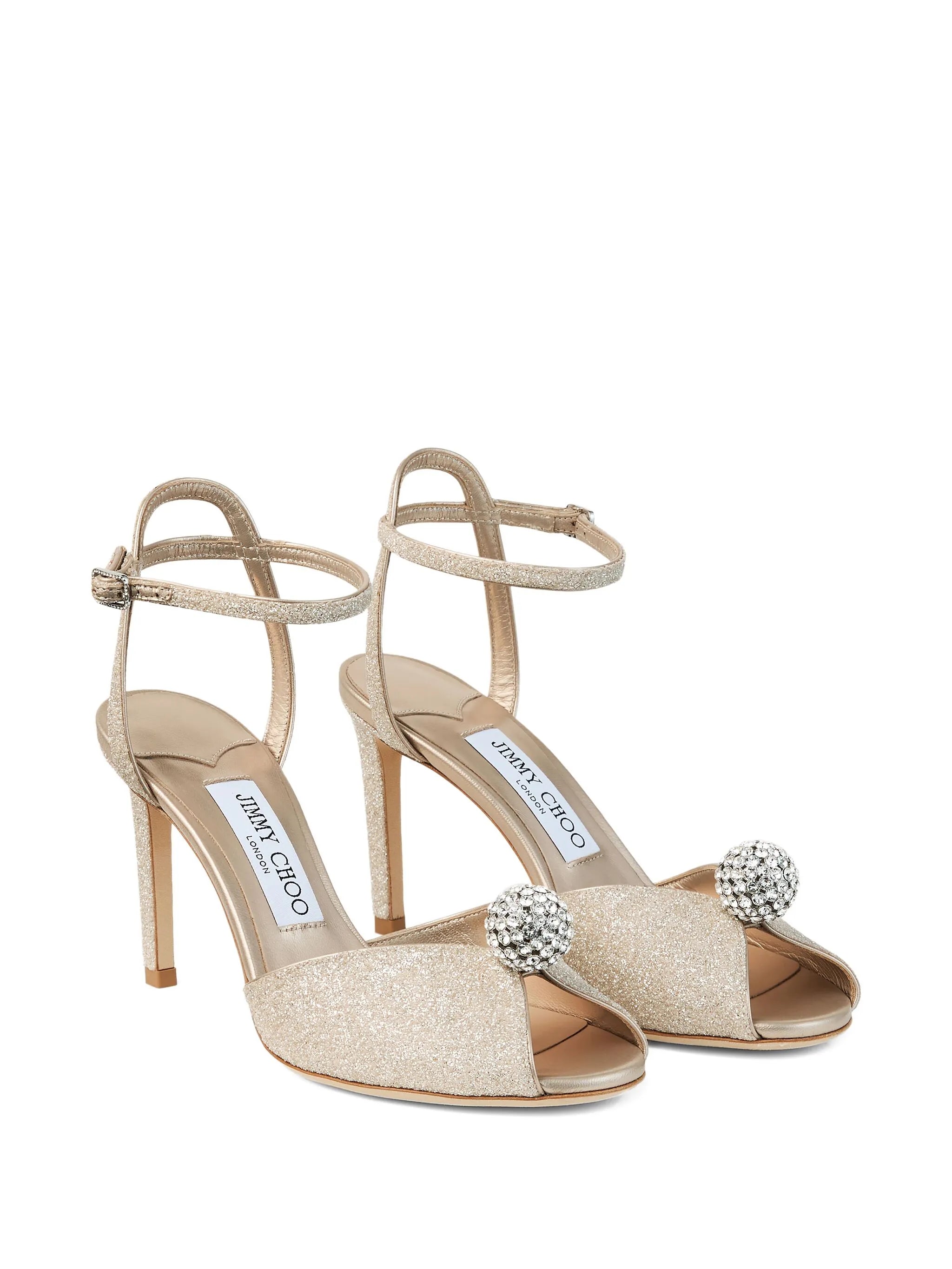 85mm crystal embellished sandals