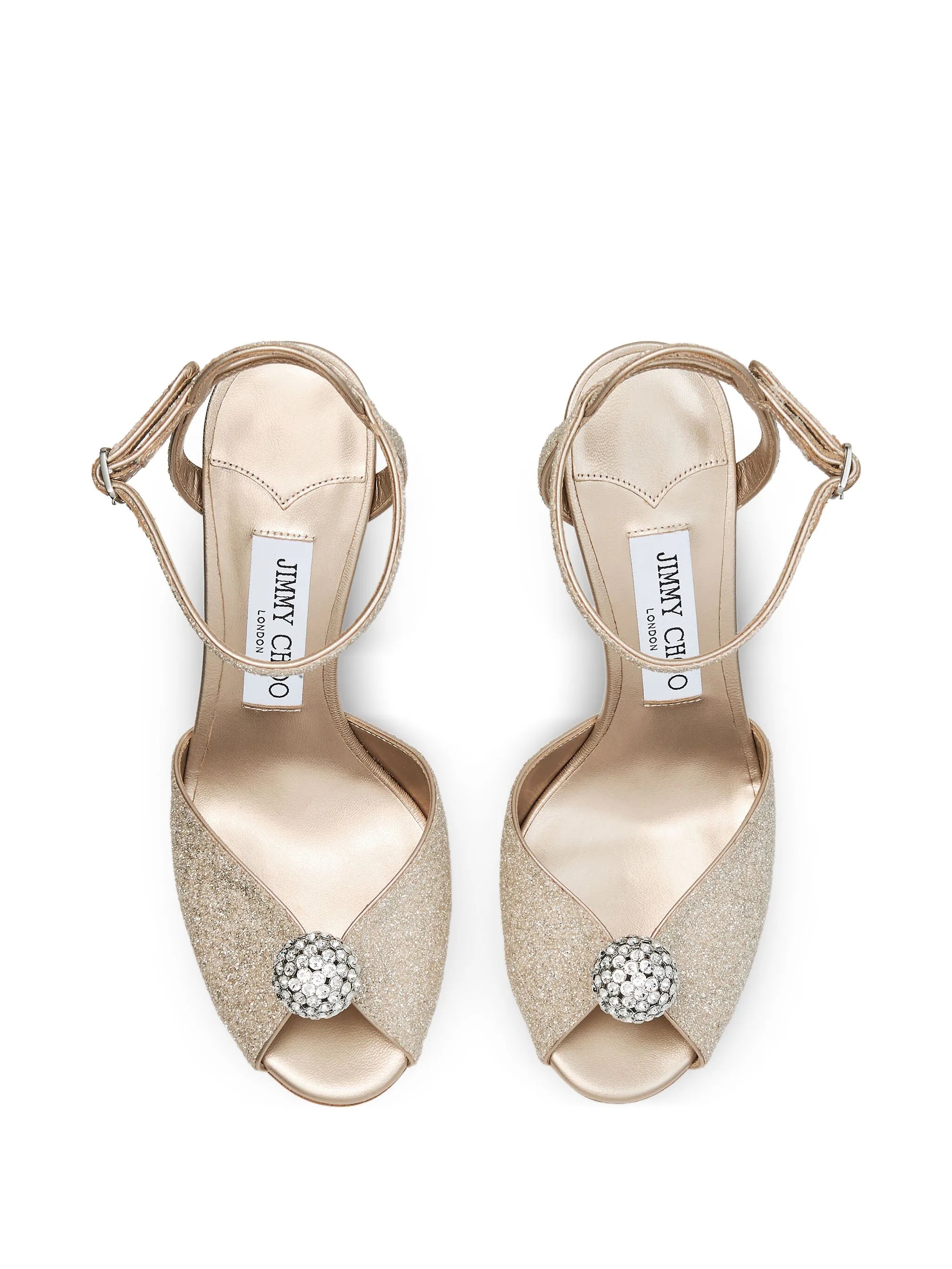 85mm crystal embellished sandals