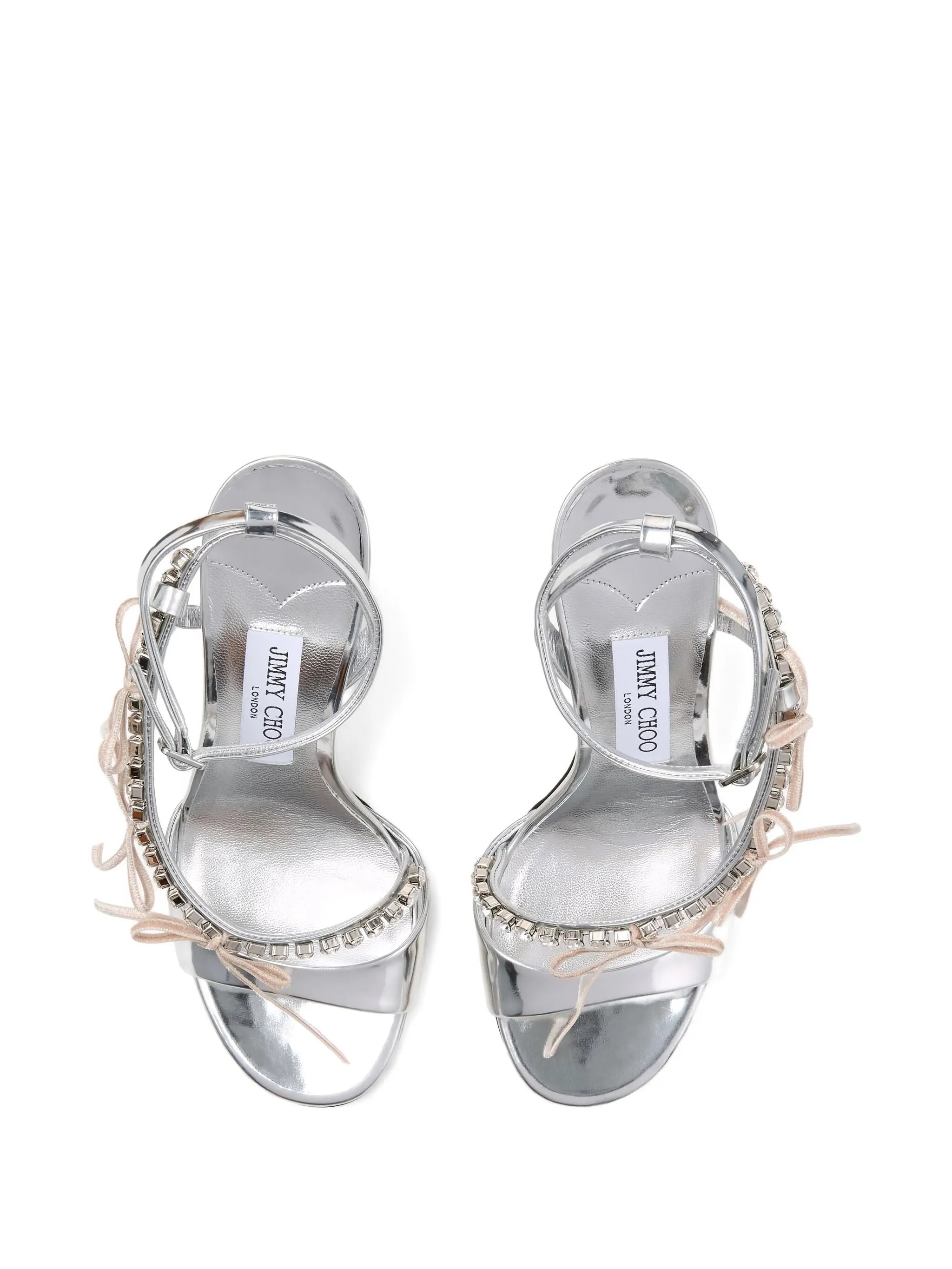 Lula crystal-embellished bow sandals