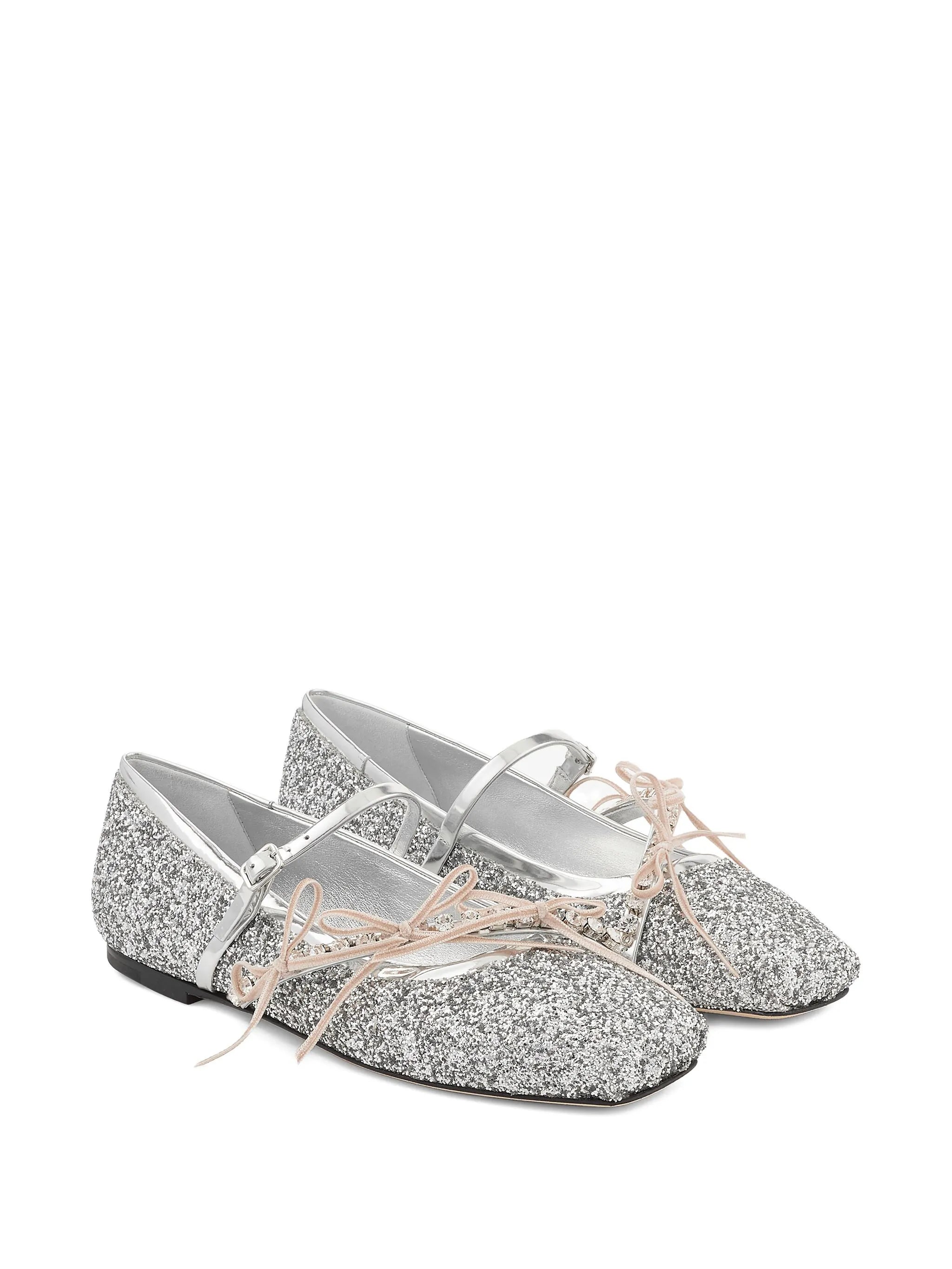 square-toe ballerina shoes