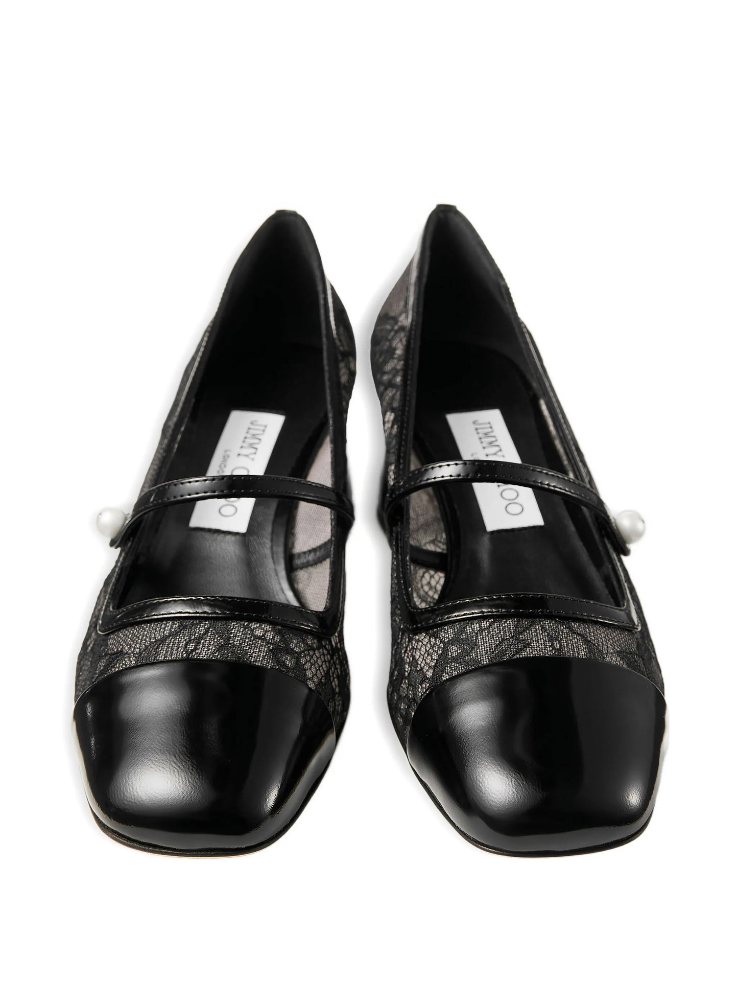 Elisa lace-embellishment pumps