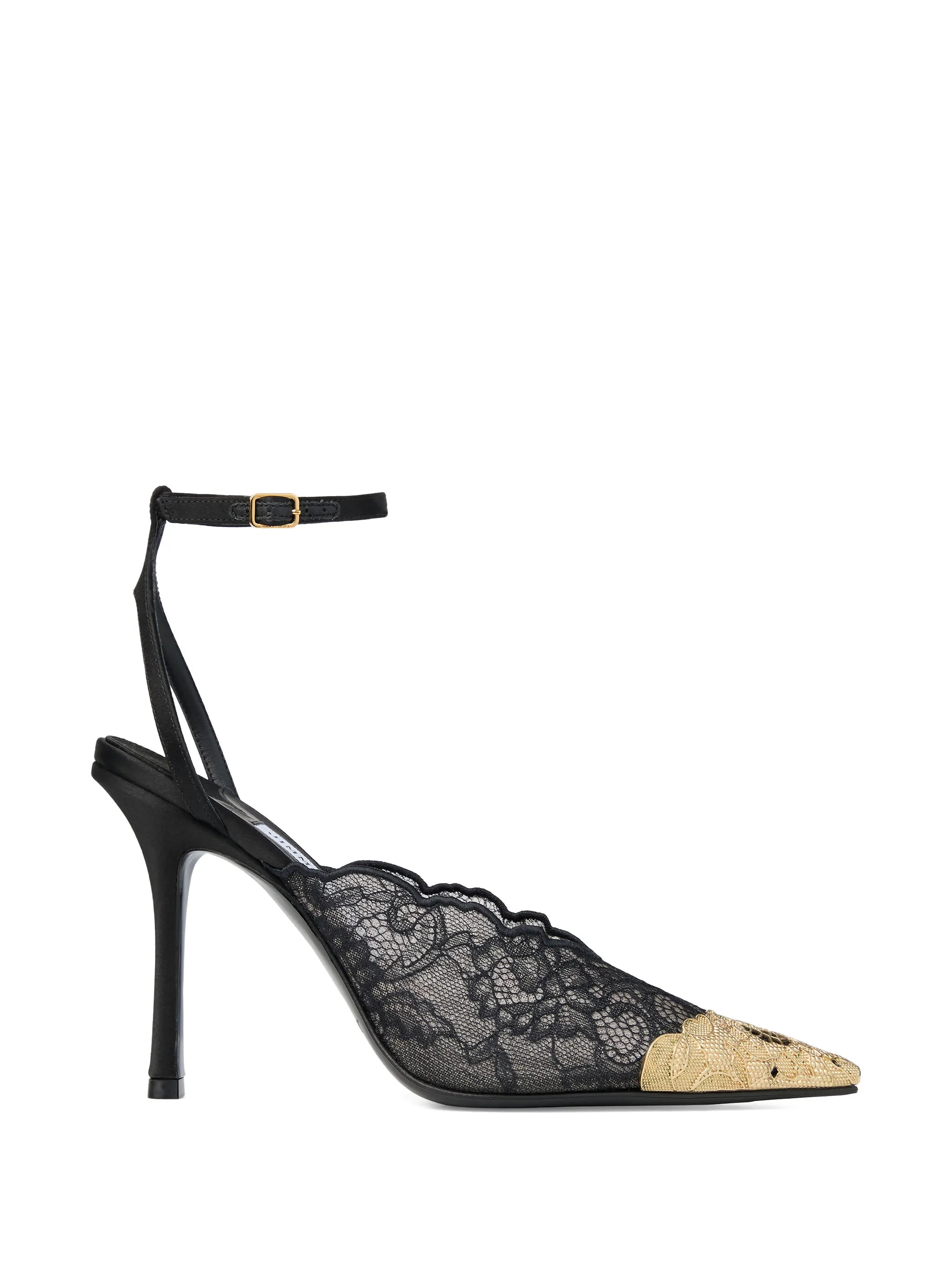 Faiz 100 lace metal-toe pumps
