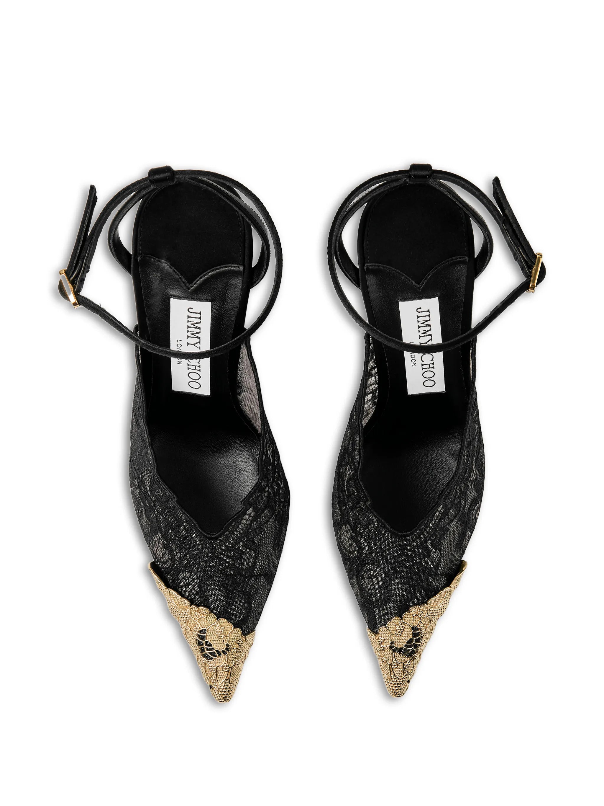 Faiz 100 lace metal-toe pumps