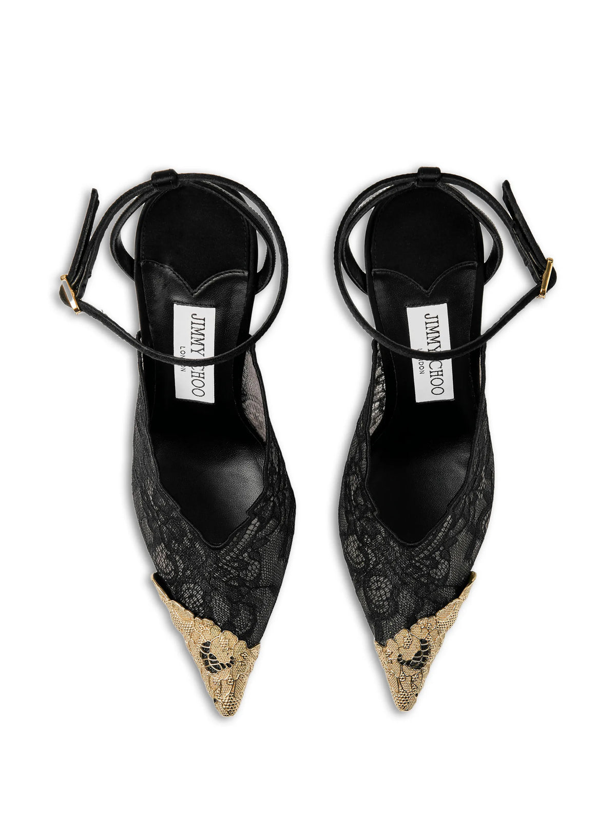 Faiz 100 lace metal-toe pumps