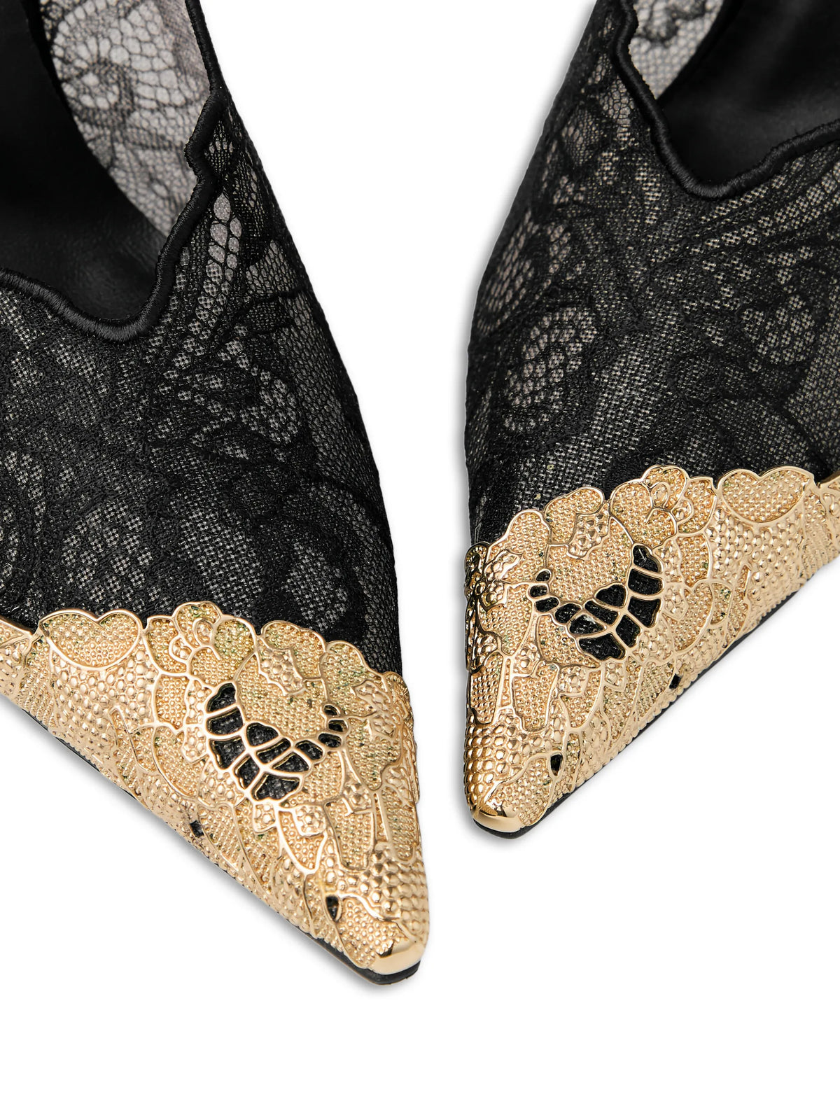 Faiz 100 lace metal-toe pumps