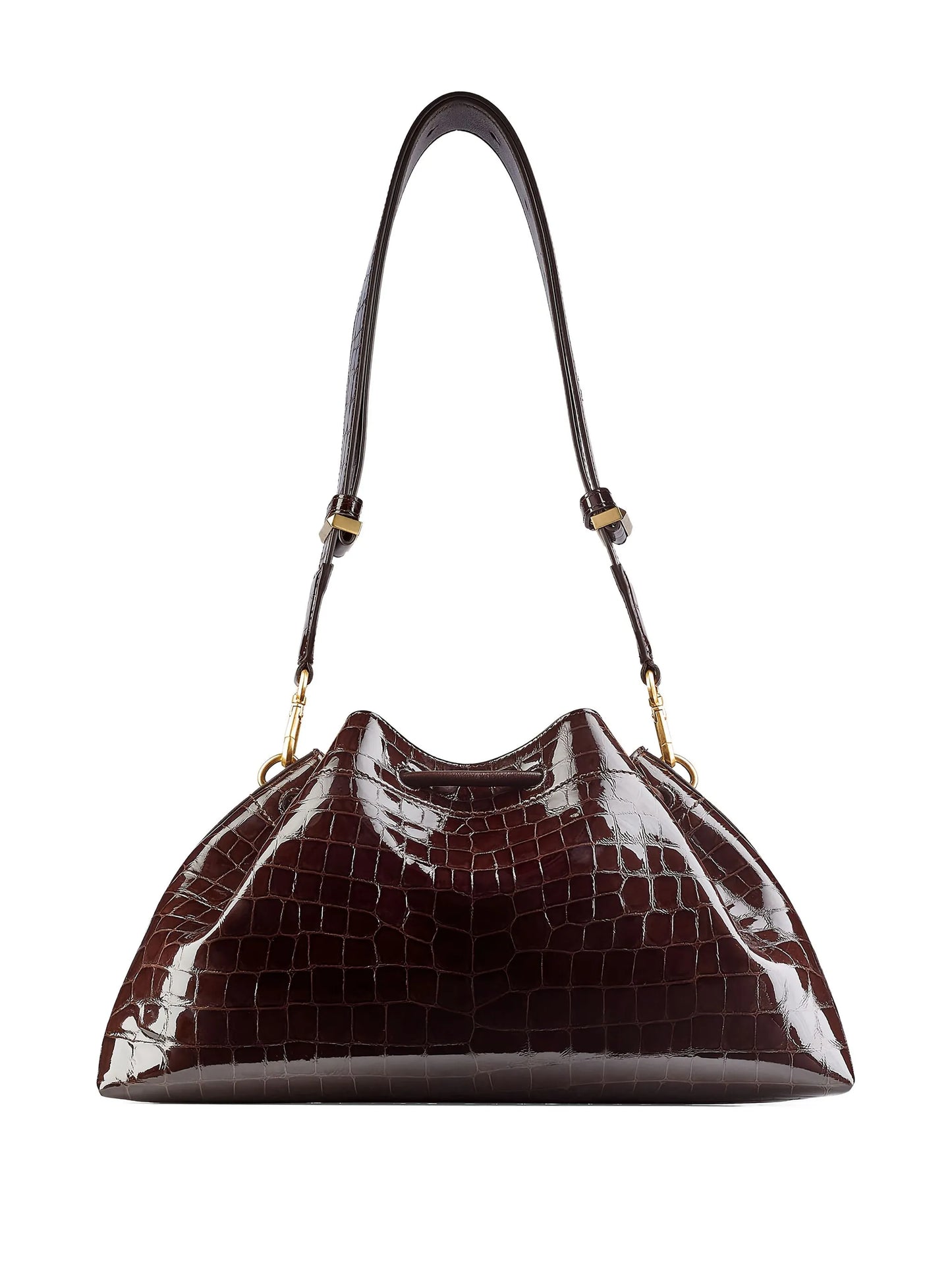 medium Cinch crocodile-effect shoulder bag