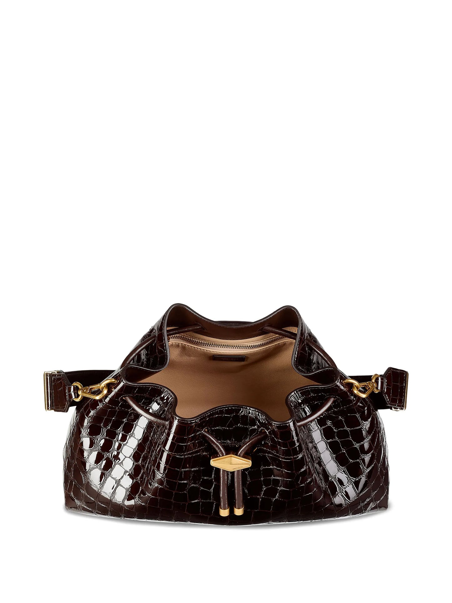 medium Cinch crocodile-effect shoulder bag