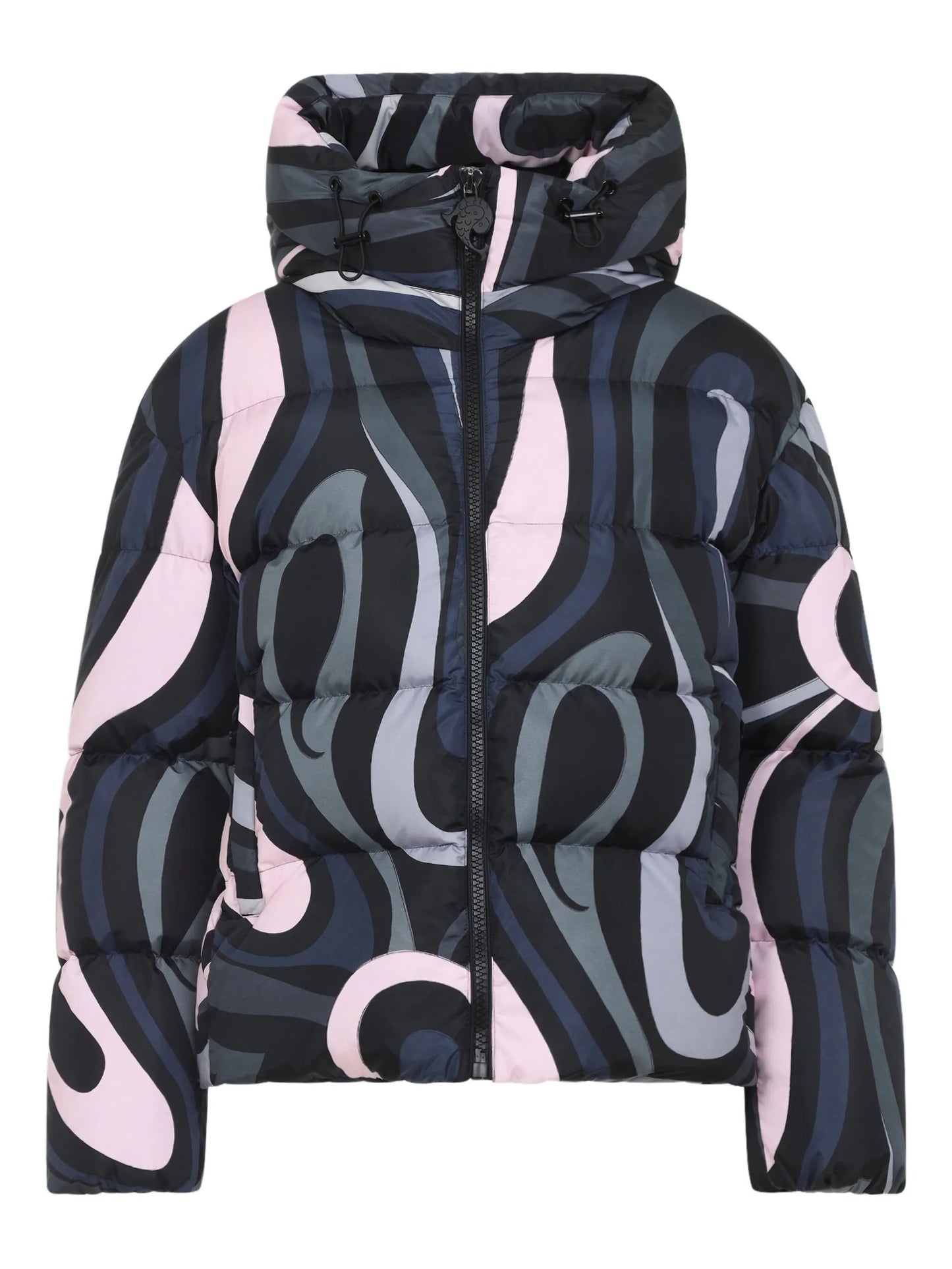 Iride-print puffer jacket