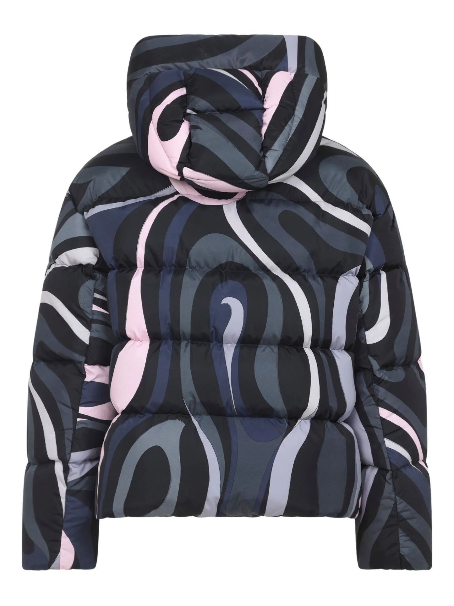 Iride-print puffer jacket