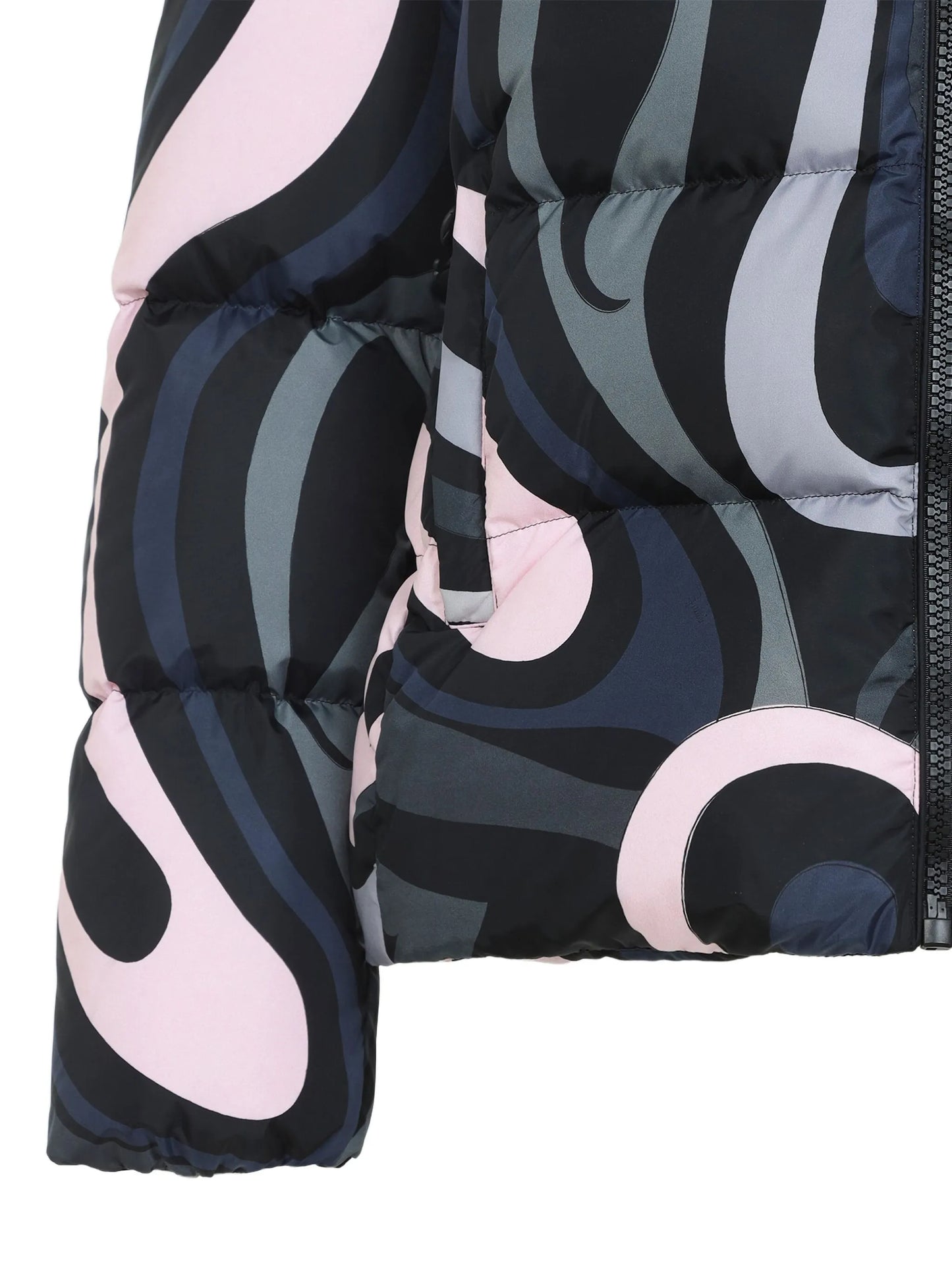Iride-print puffer jacket