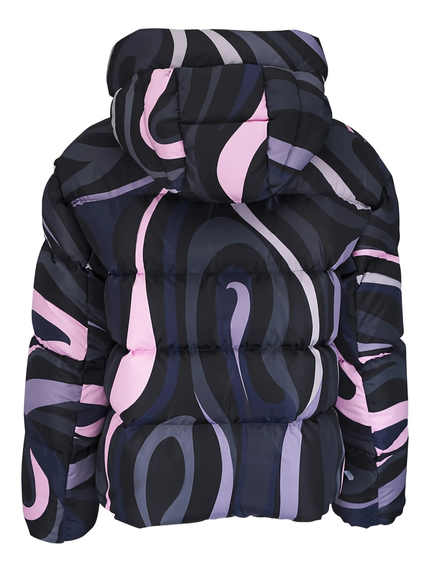Iride-print puffer jacket