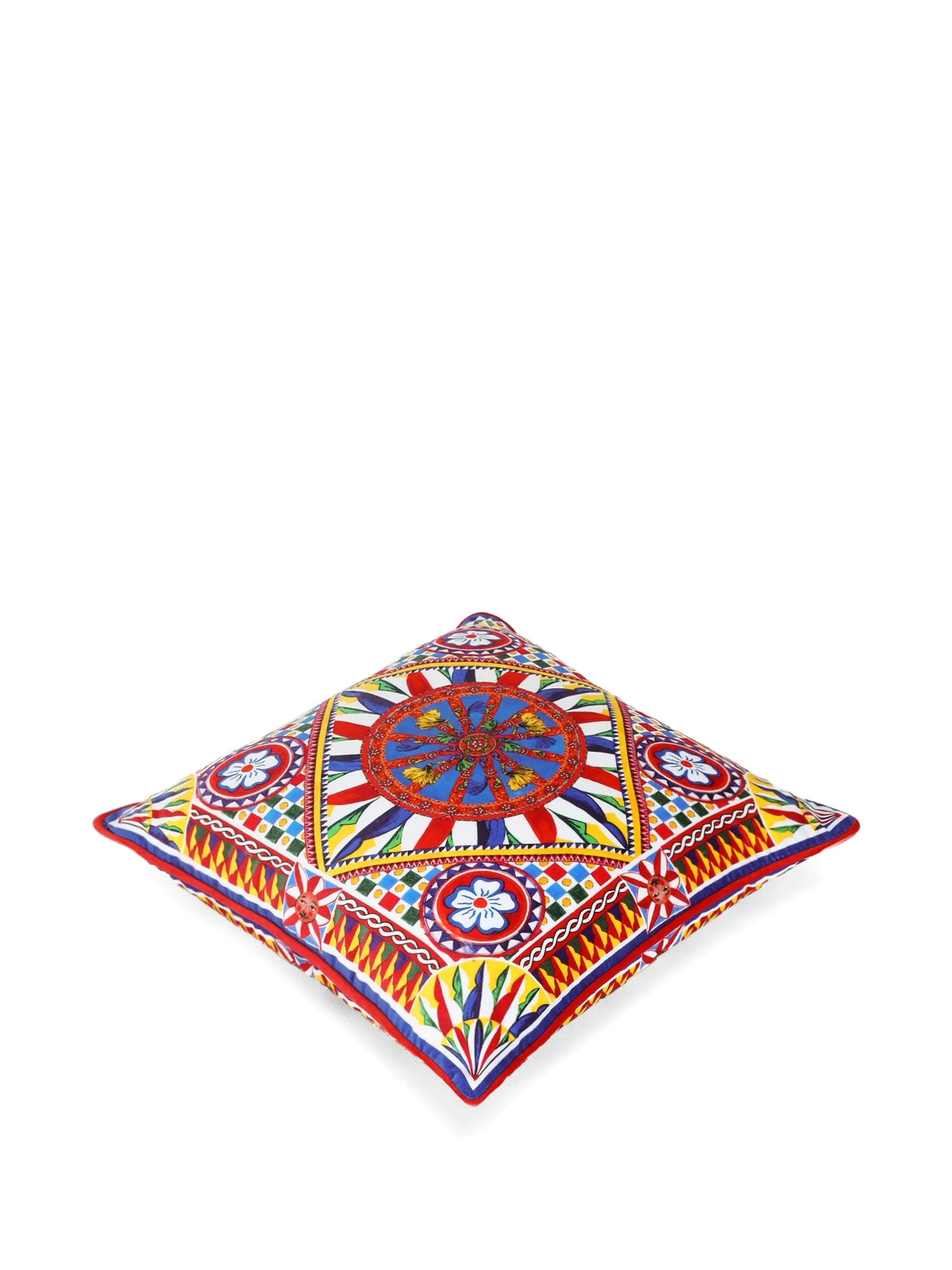 small velvet patterned cushion (45cm x 45cm)