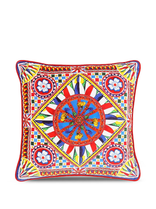 small velvet patterned cushion (45cm x 45cm)