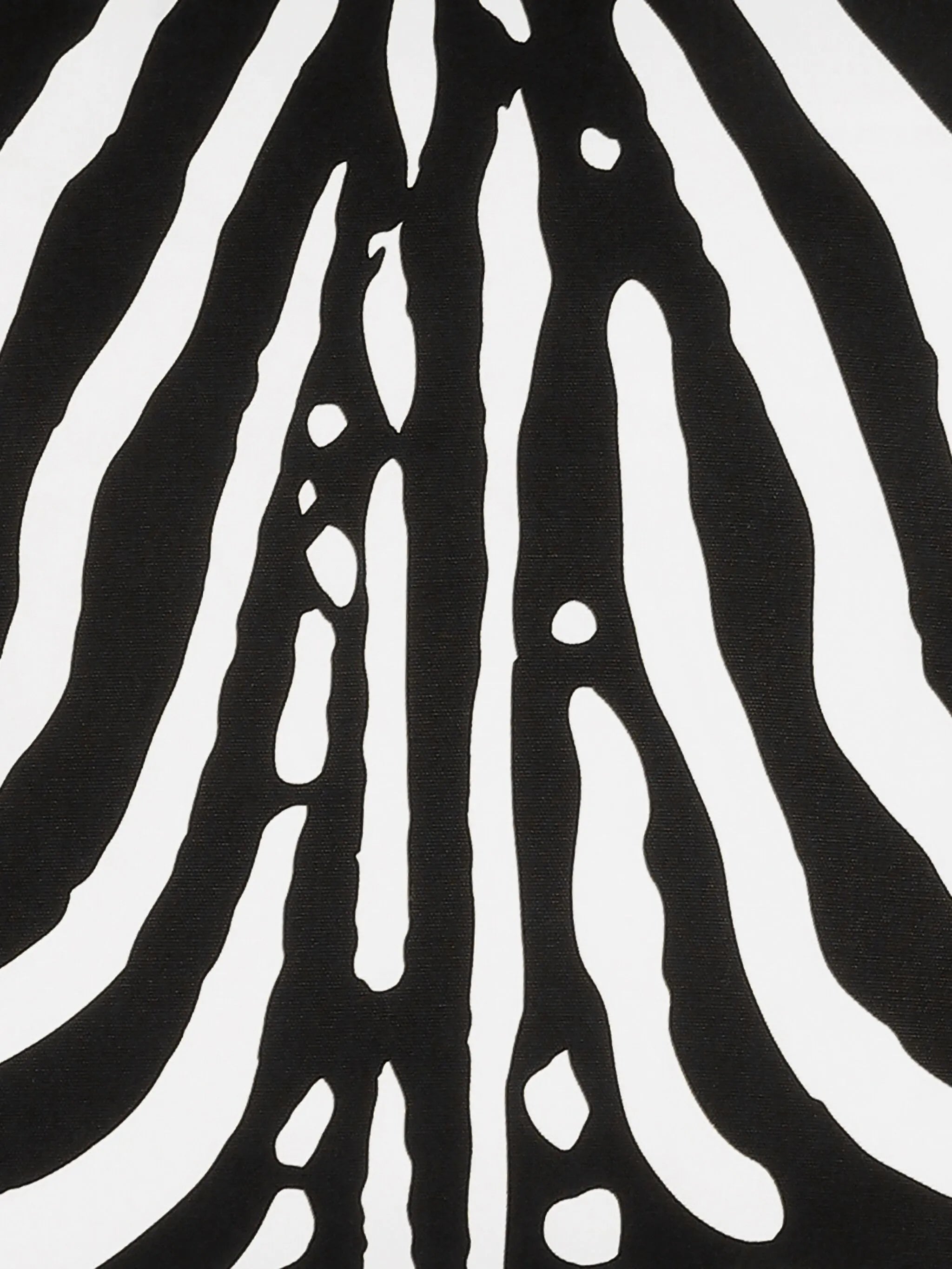 medium zebra-print canvas cushion (50cm x 50cm)