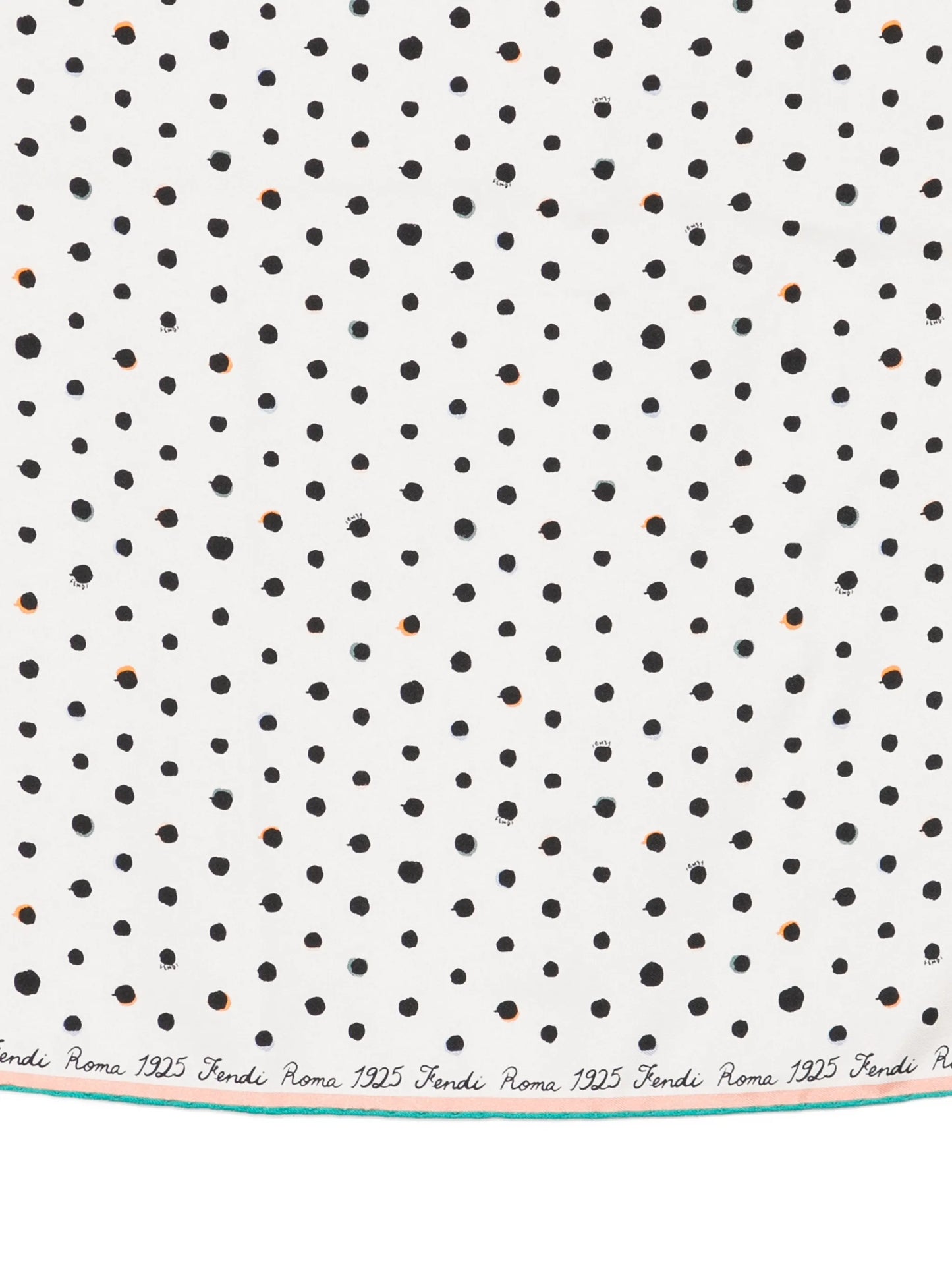 Falena Dots printed silk scarf