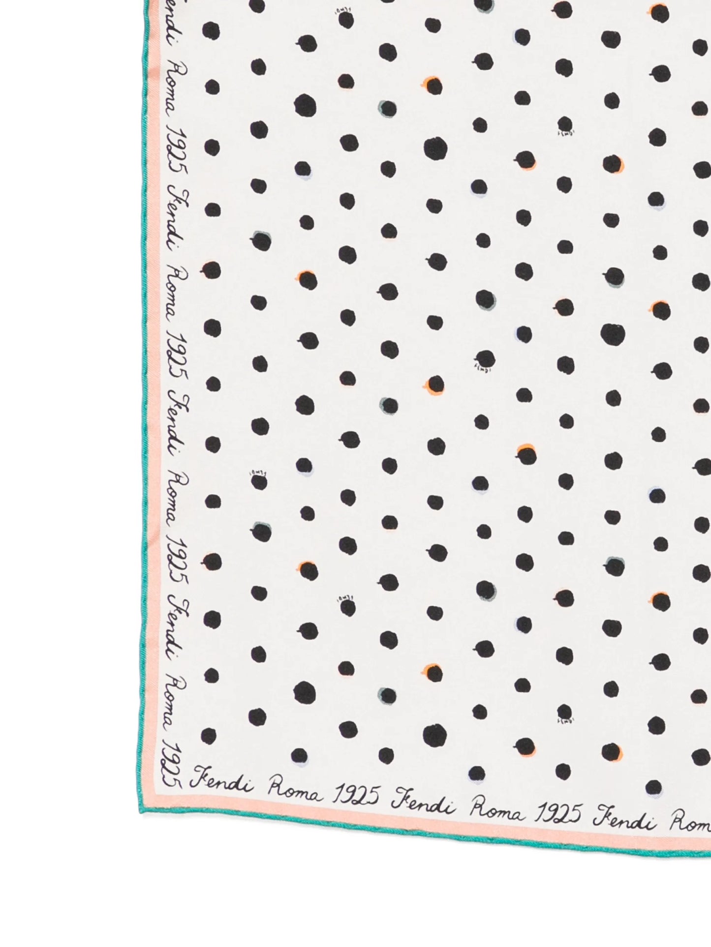 Falena Dots printed silk scarf