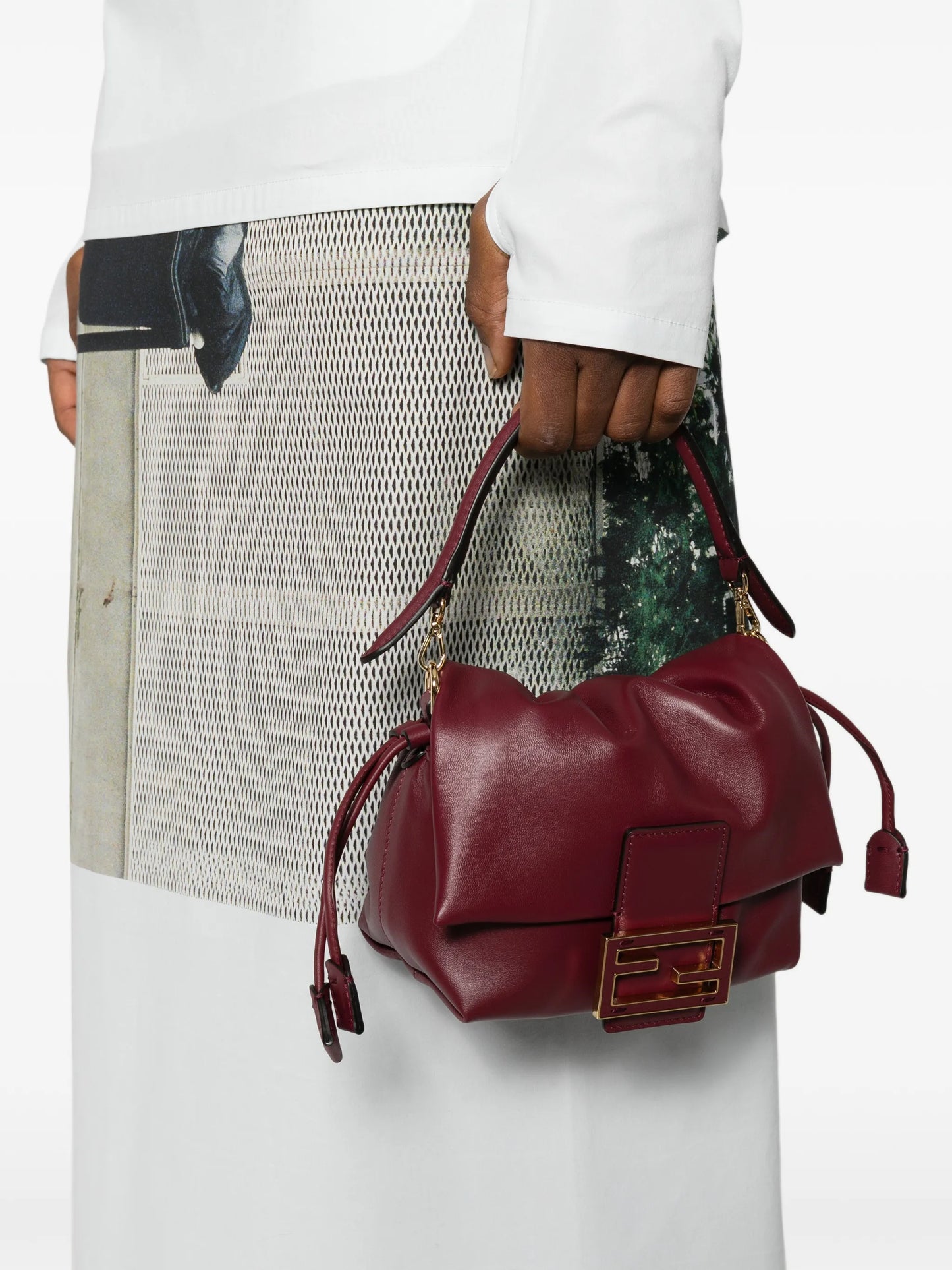 small Mamma Baguette leather tote bag