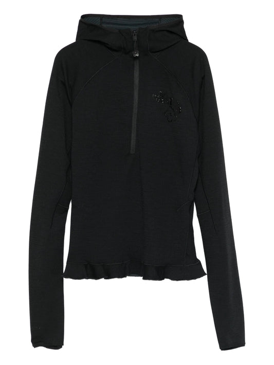 x The North Face ruffled hoodie
