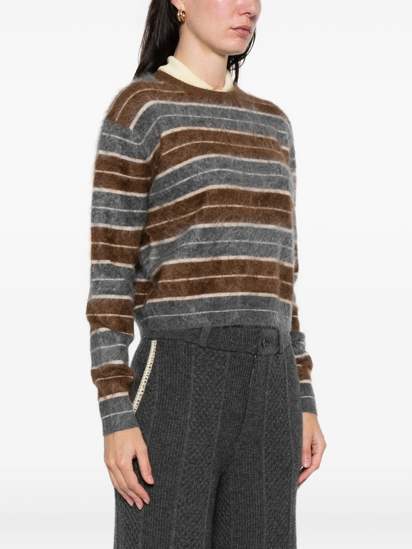 striped knitted sweater
