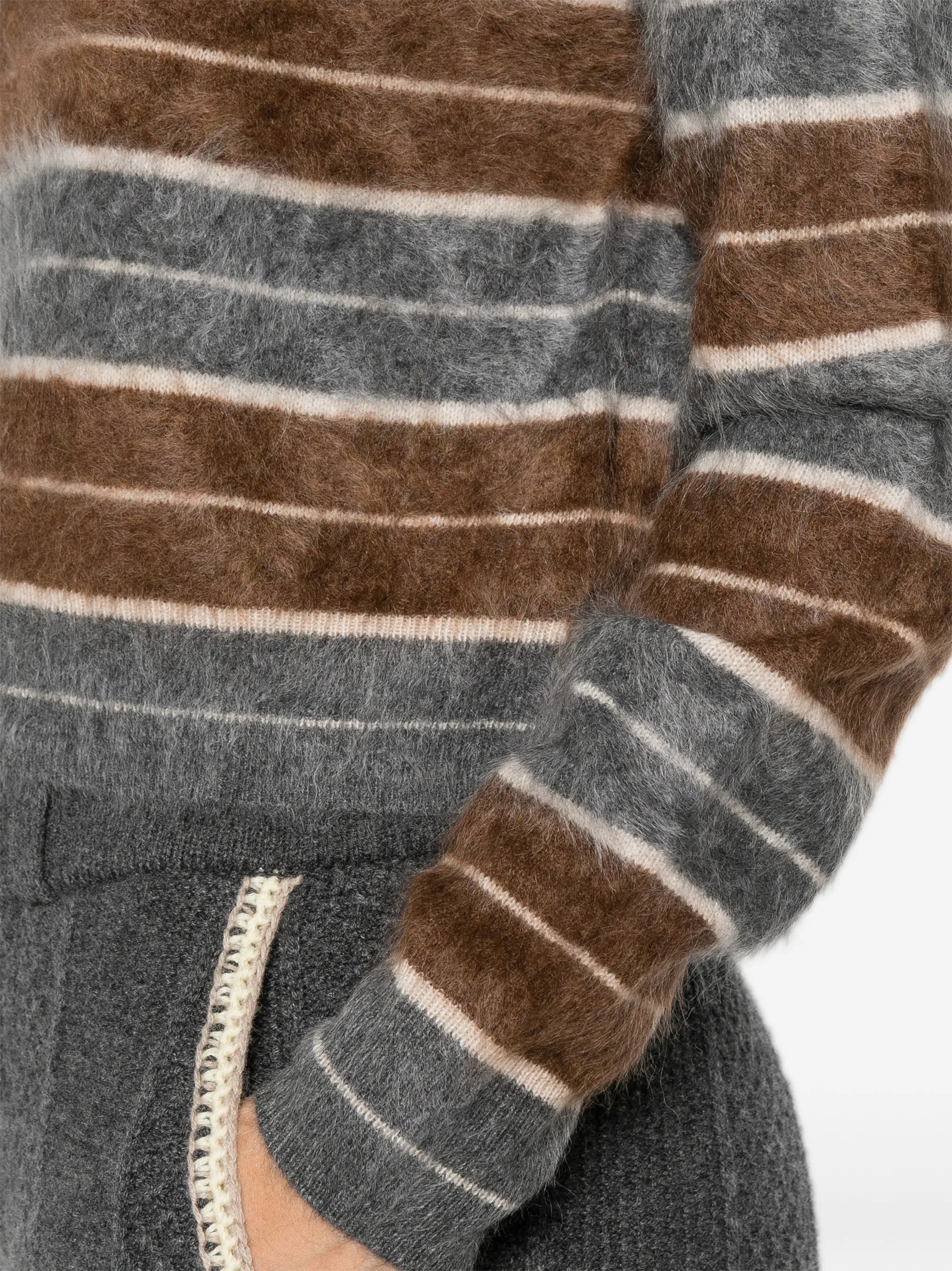 striped knitted sweater