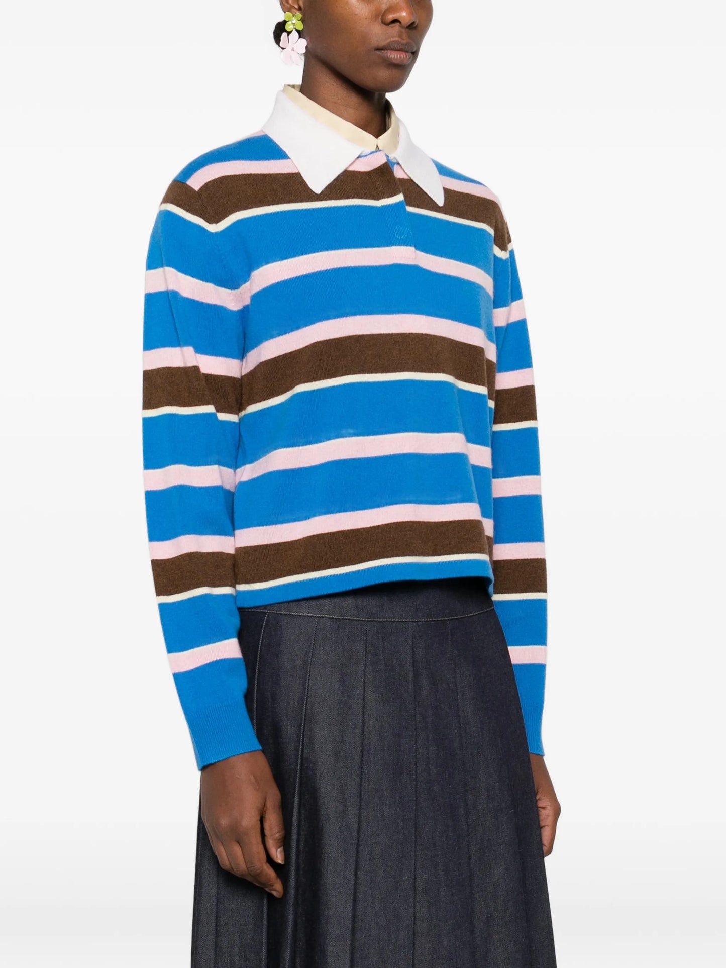 striped polo top