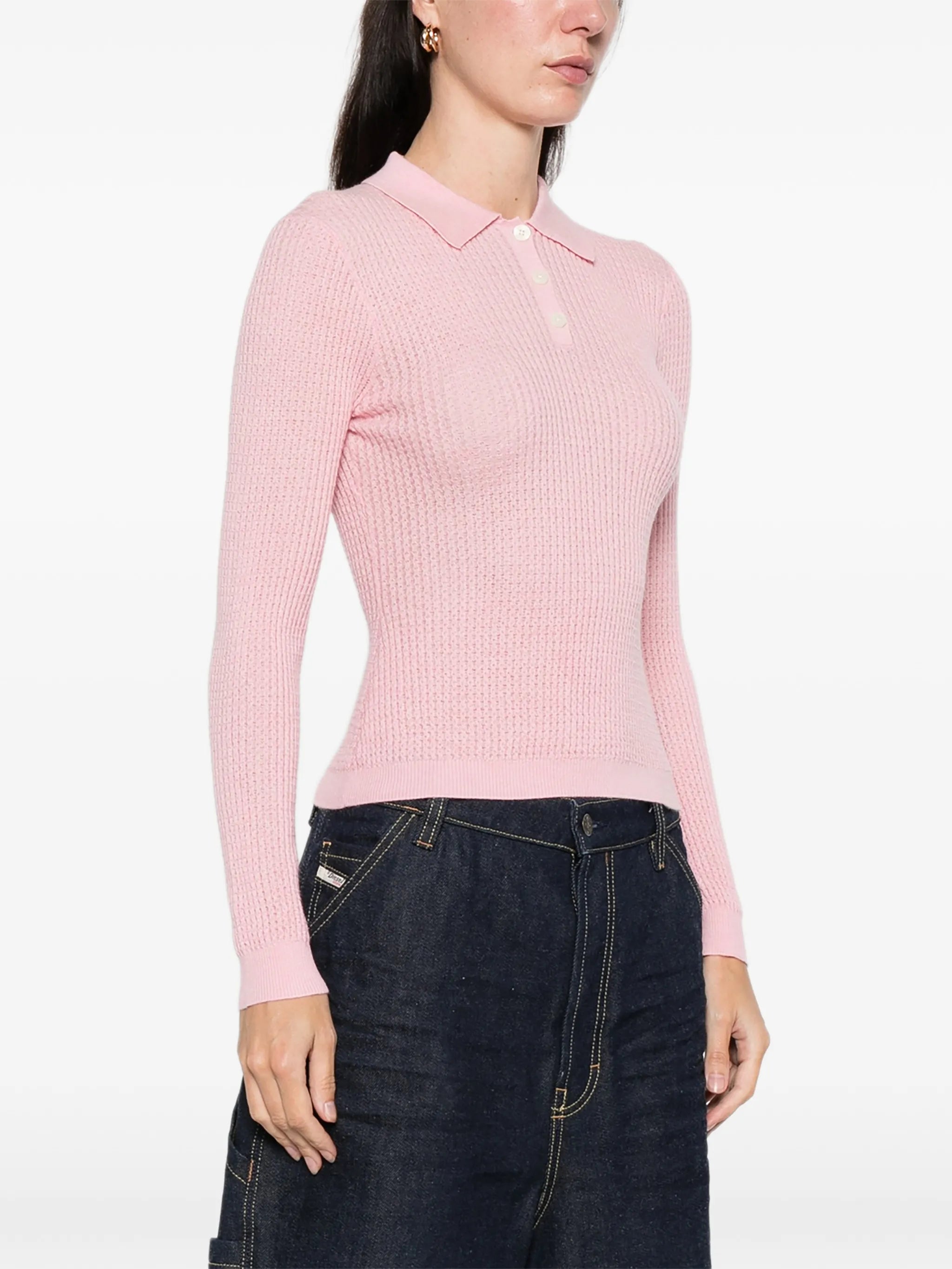 long-sleeves polo top