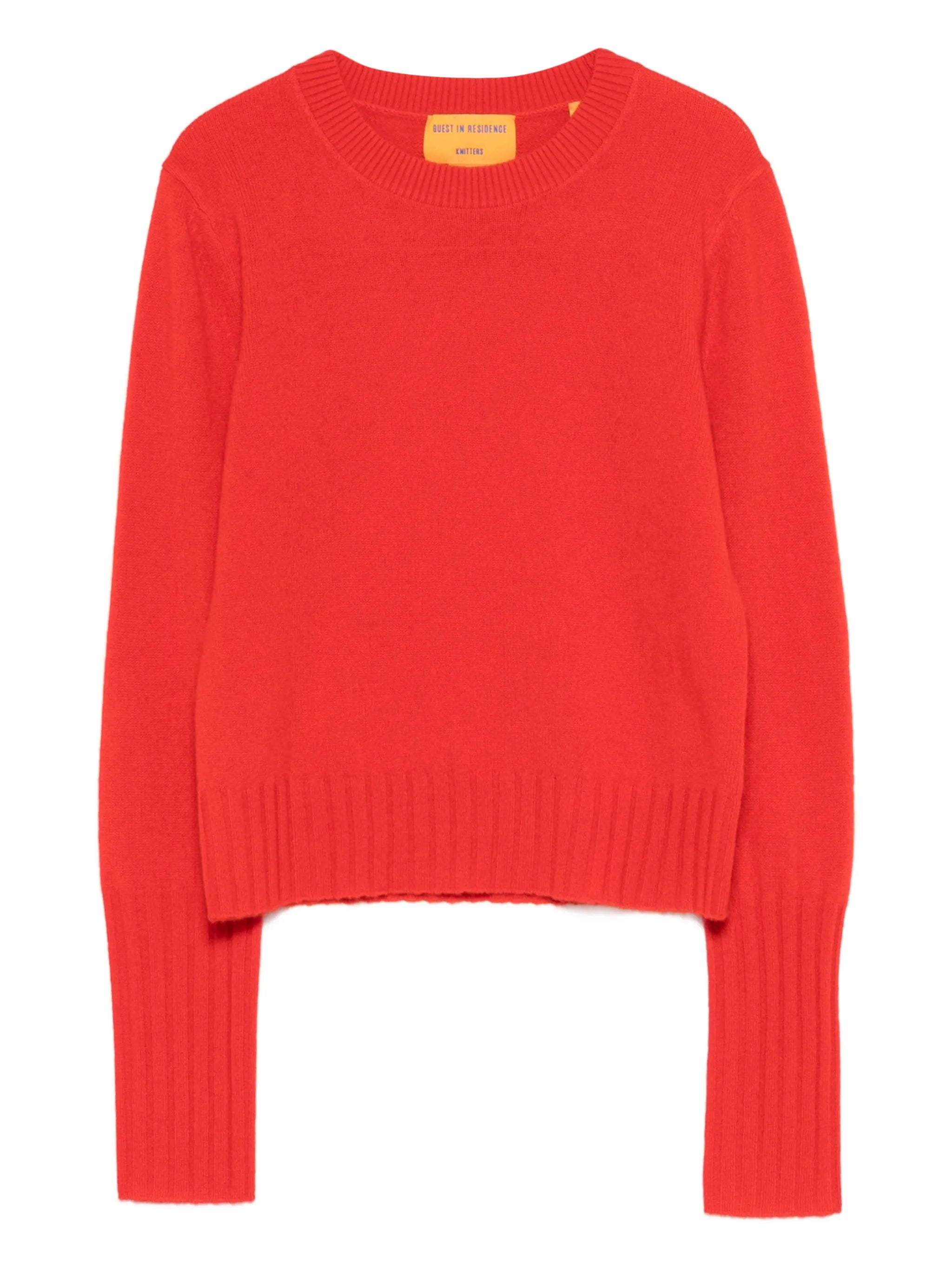 crew-neck knit sweater