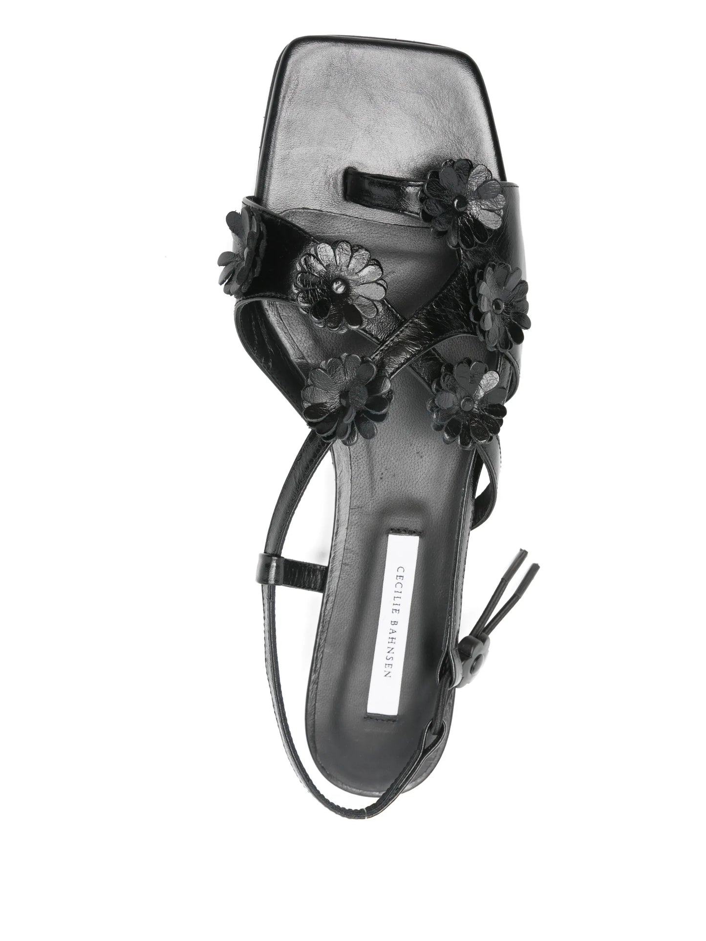 flower leather sandals