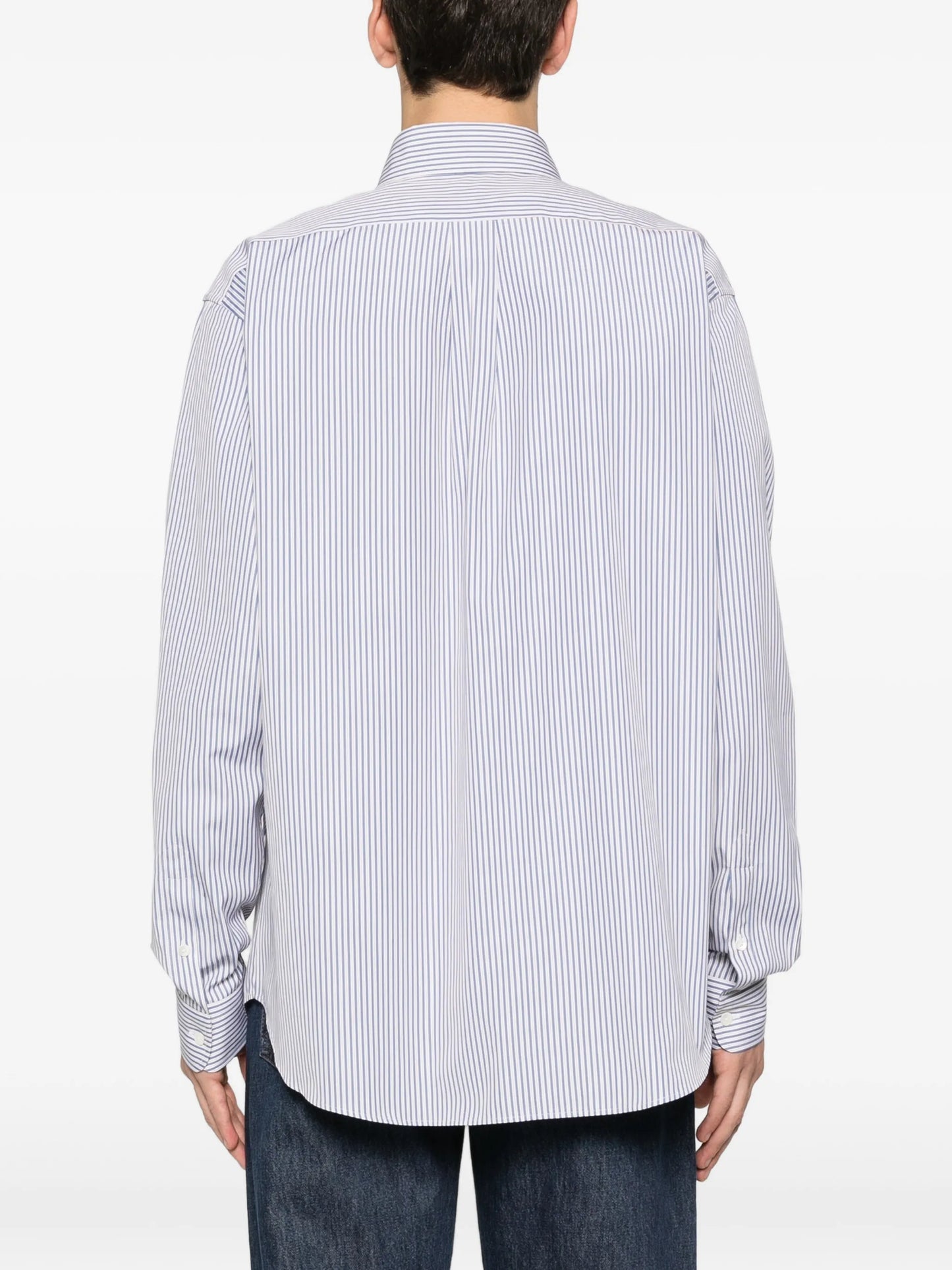 striped long-sleeved shirt