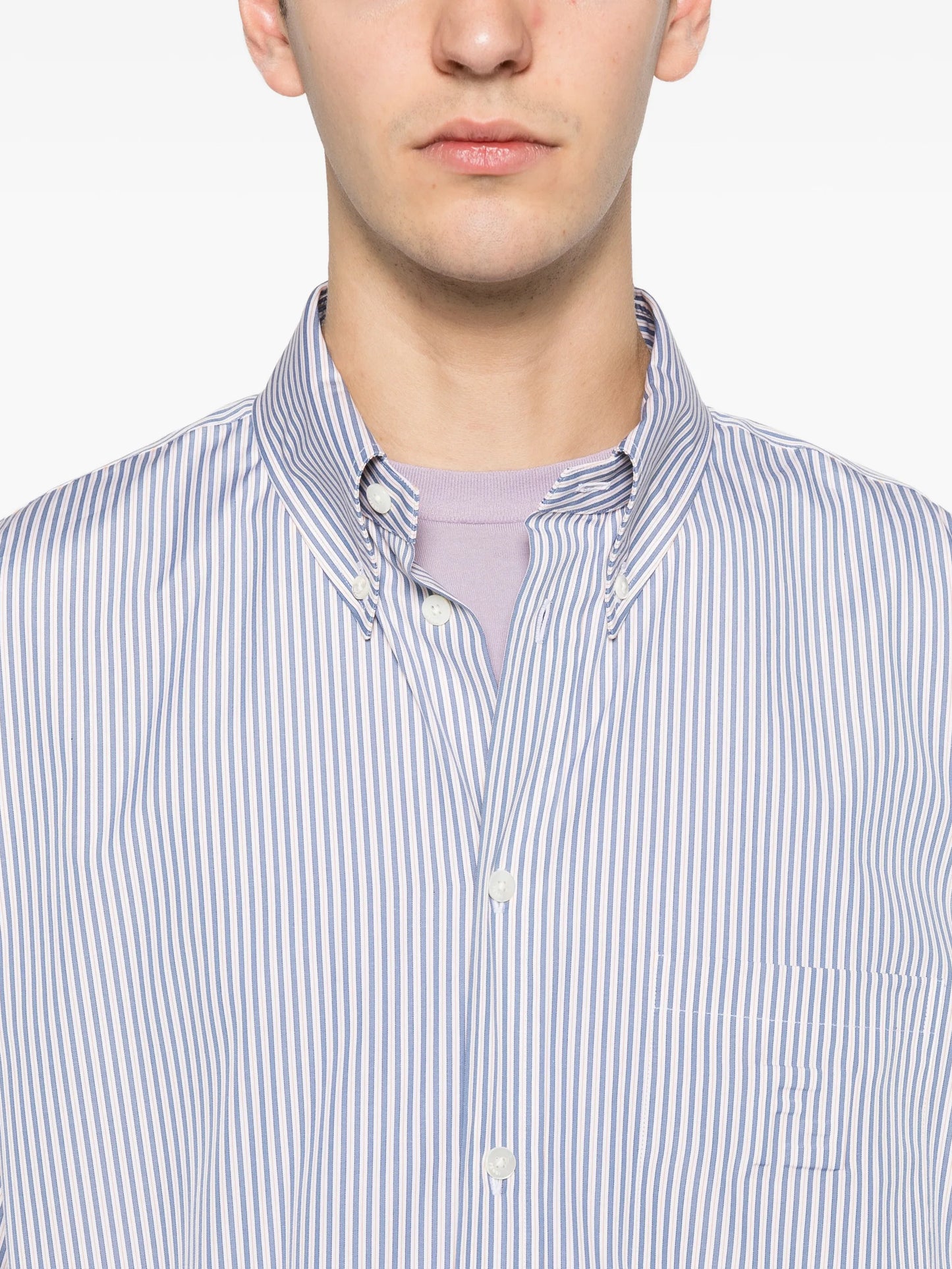 striped-pattern shirt