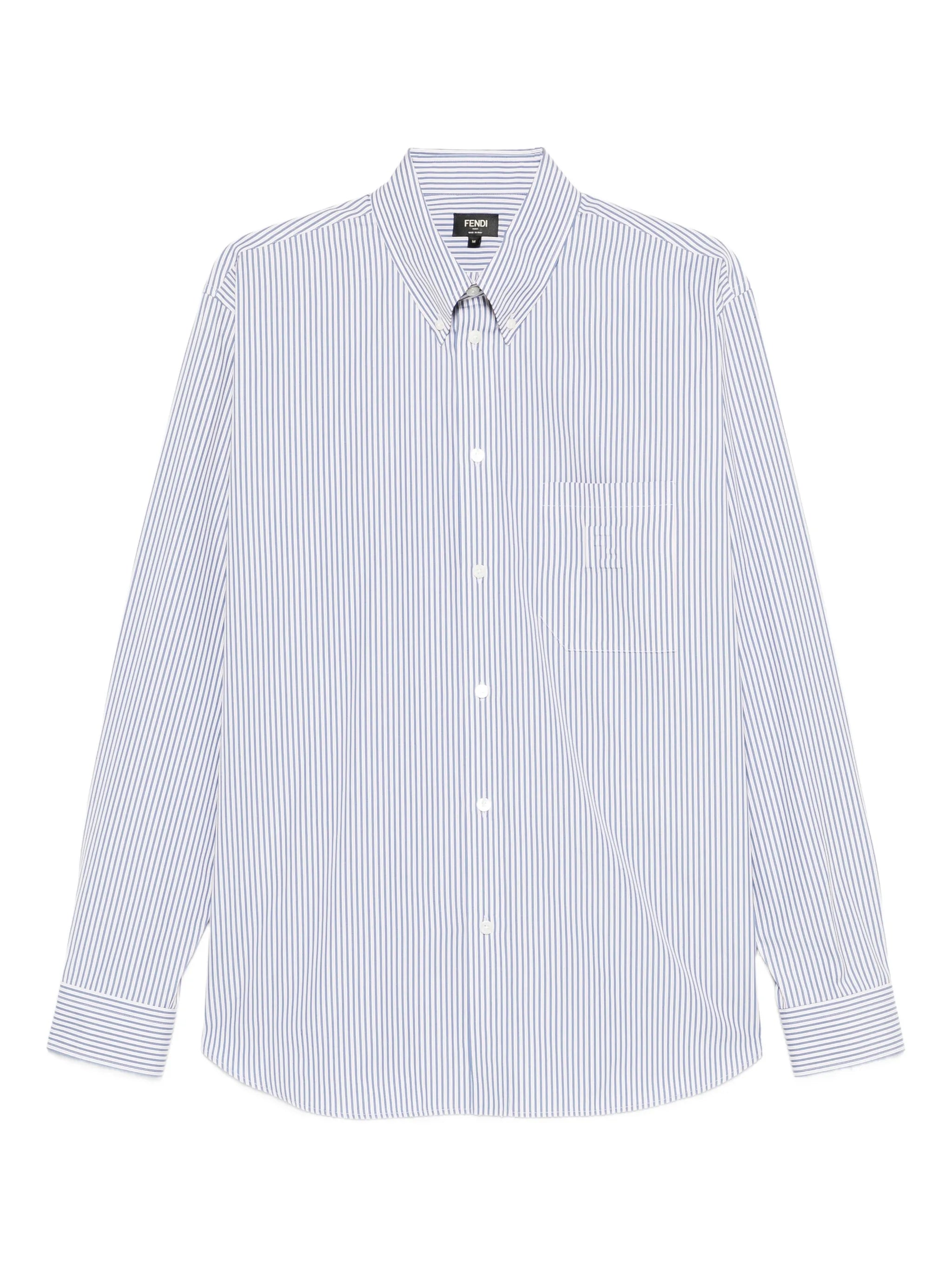 striped long-sleeved shirt