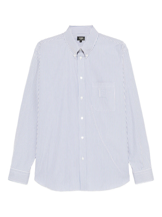 striped long-sleeved shirt